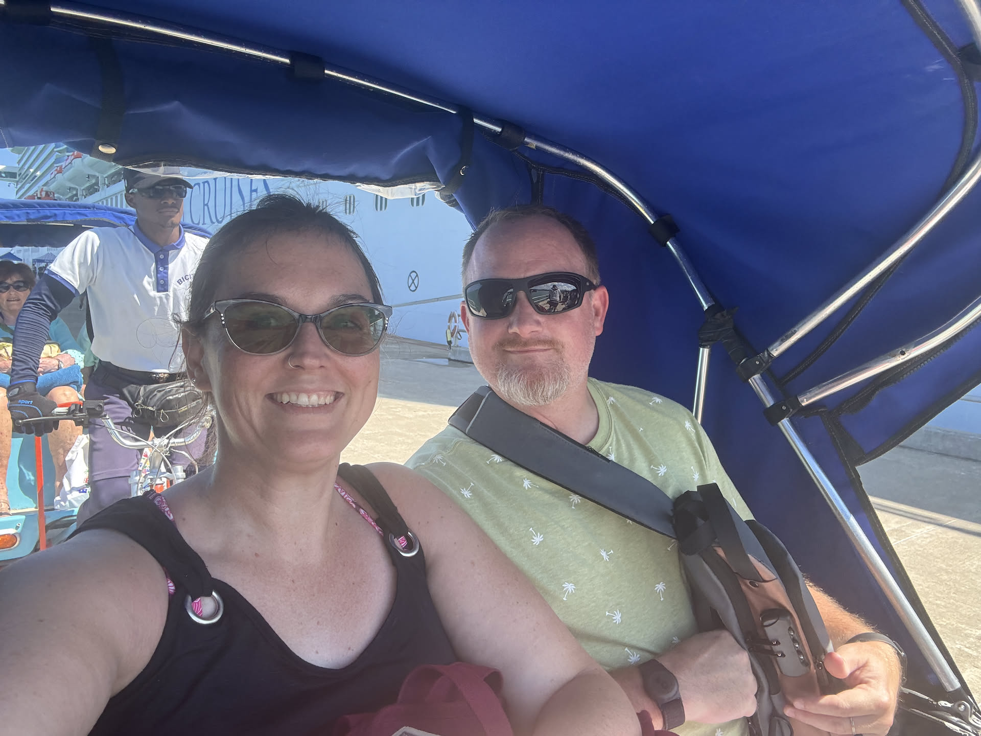 Took a bike ride to get to the Dominican Republic.