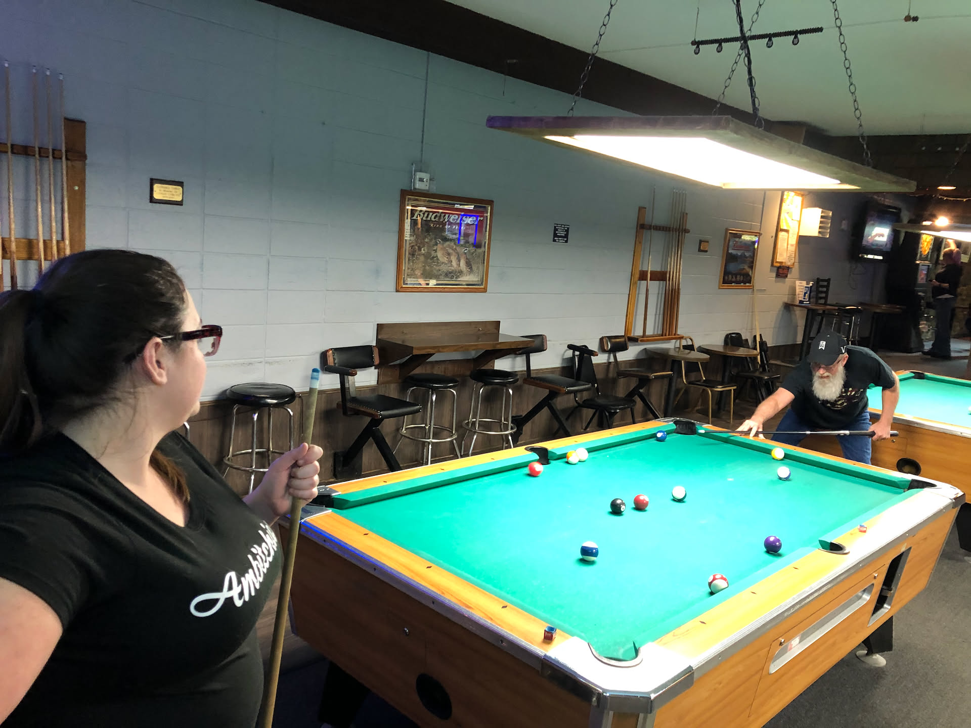The evening we went out with Dad for some drinks, pool, and Karaoke.
