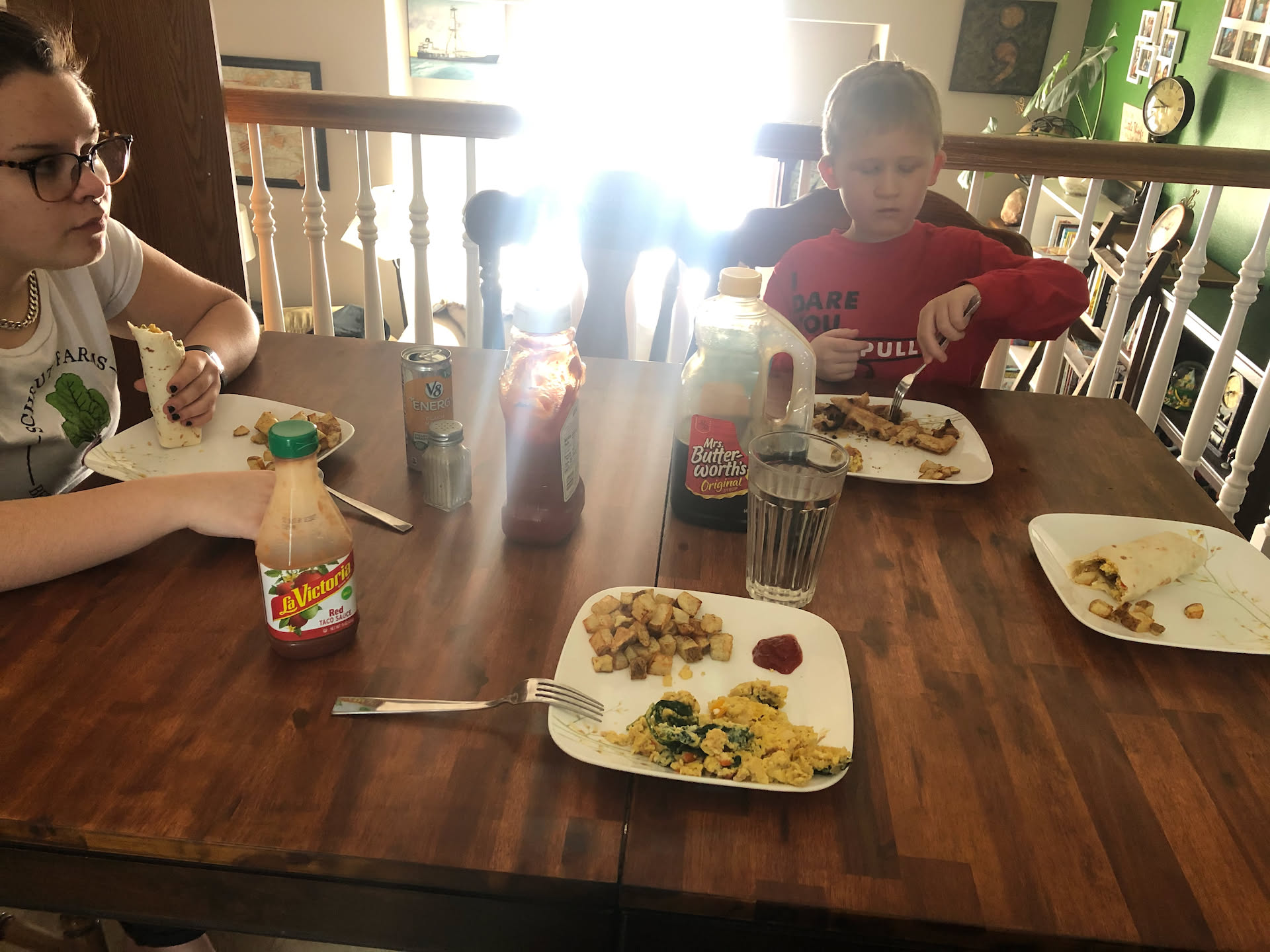 Sunday means big breakfast! This week was an egg scramble and some air fried breakfast potatoes.