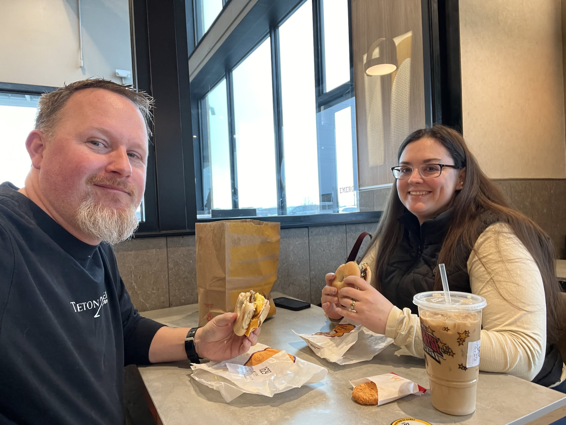 Deanna’s day off from her 9-5, so we start the day off early with a breakfast date.