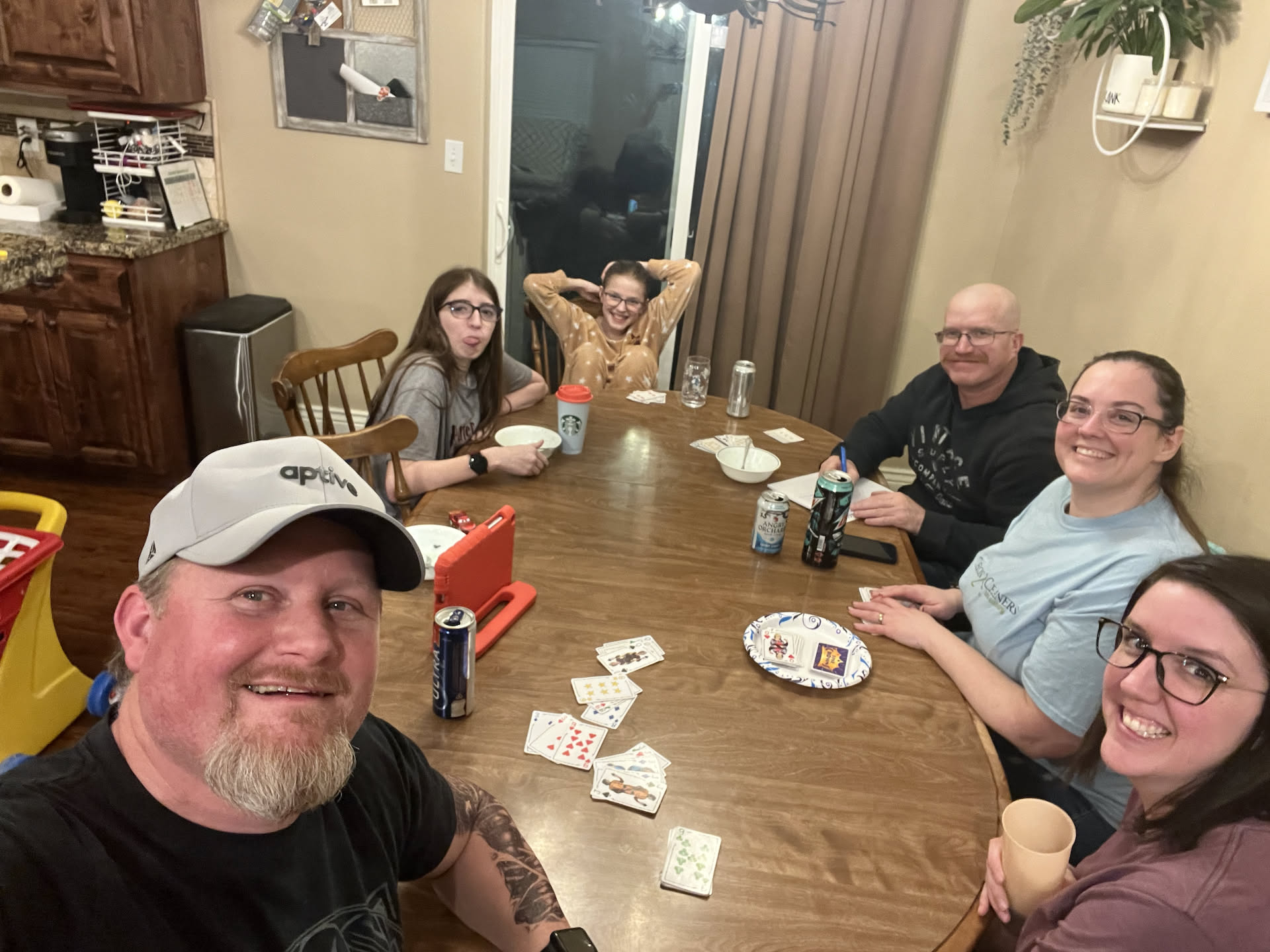 After dinner we went next door to our best friends hours for a few drinks and games.