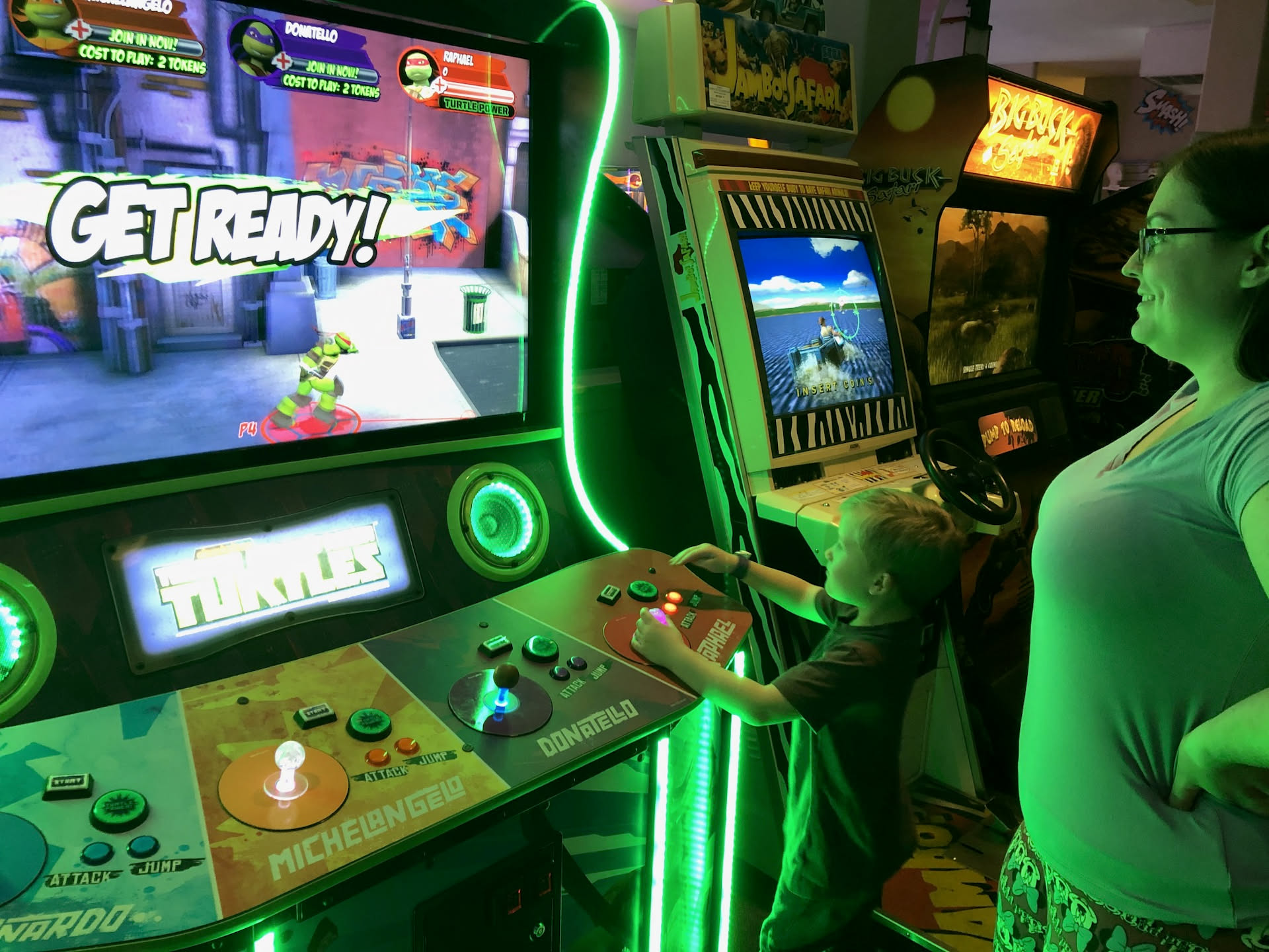 We got some tokens and let Ethan play some games…. ok we played games too.