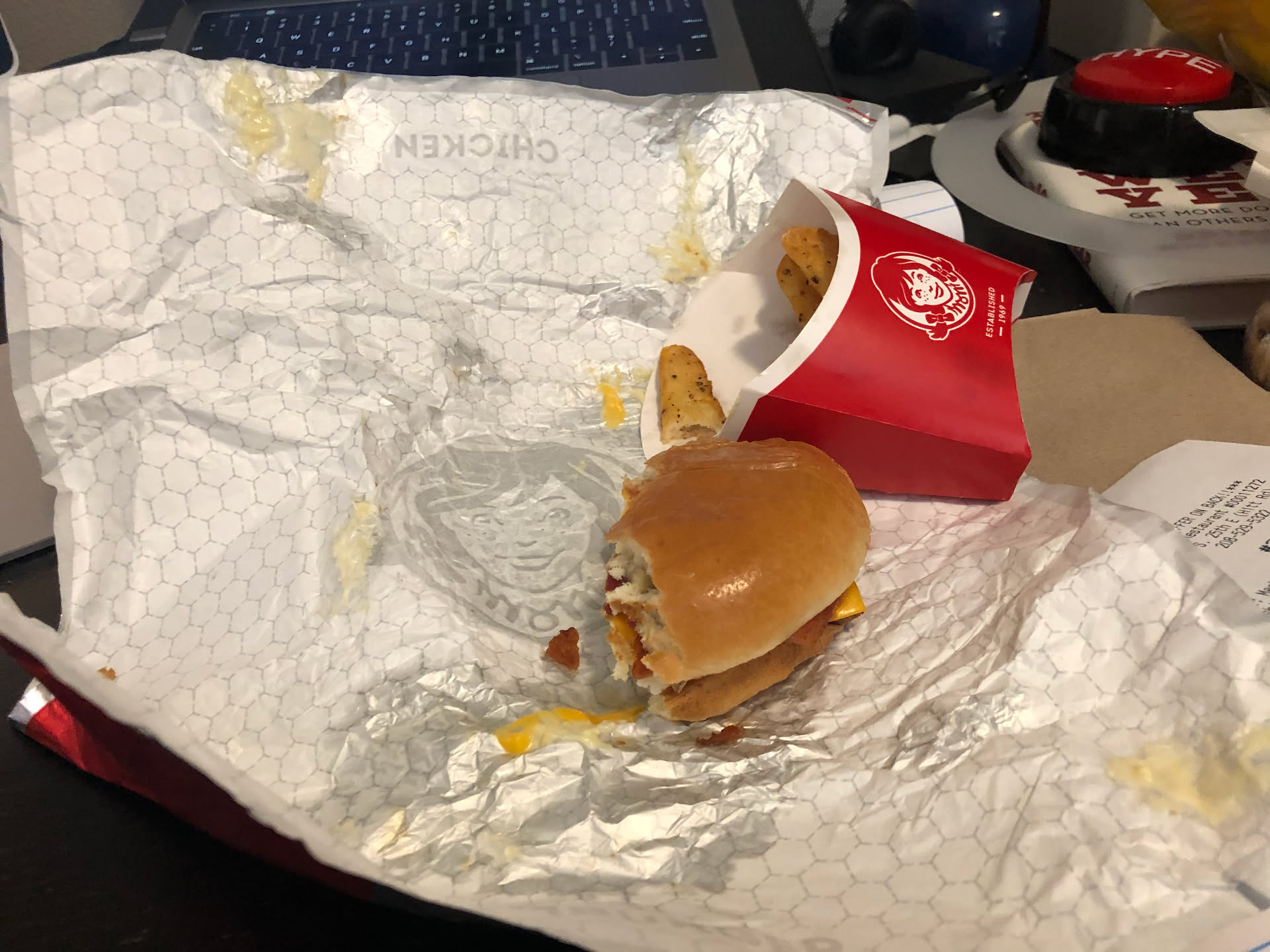Treated us to some Wendy’s breakfast this morning