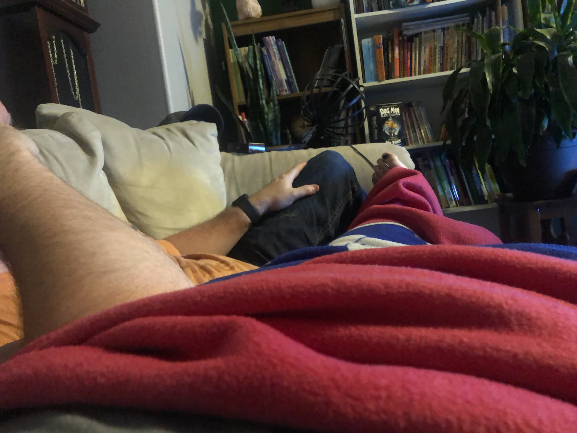 and I love to cuddle with her too… Airalynn had some friends over, so we watched a movie (Blue Streak).