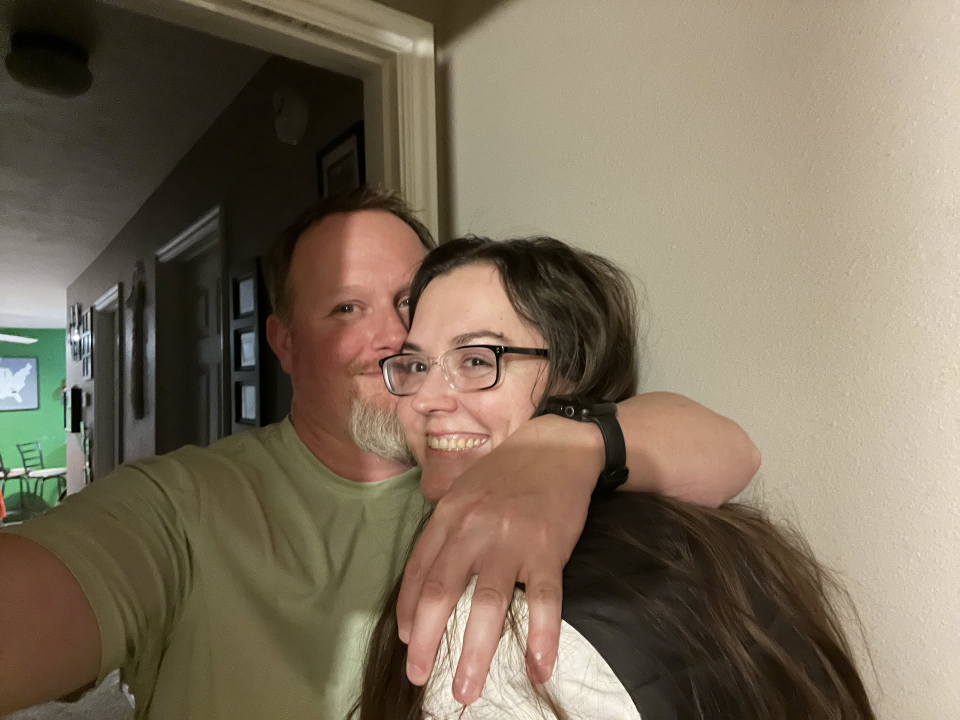 We were having the best day together… when we got home we were playing around like a couple children.