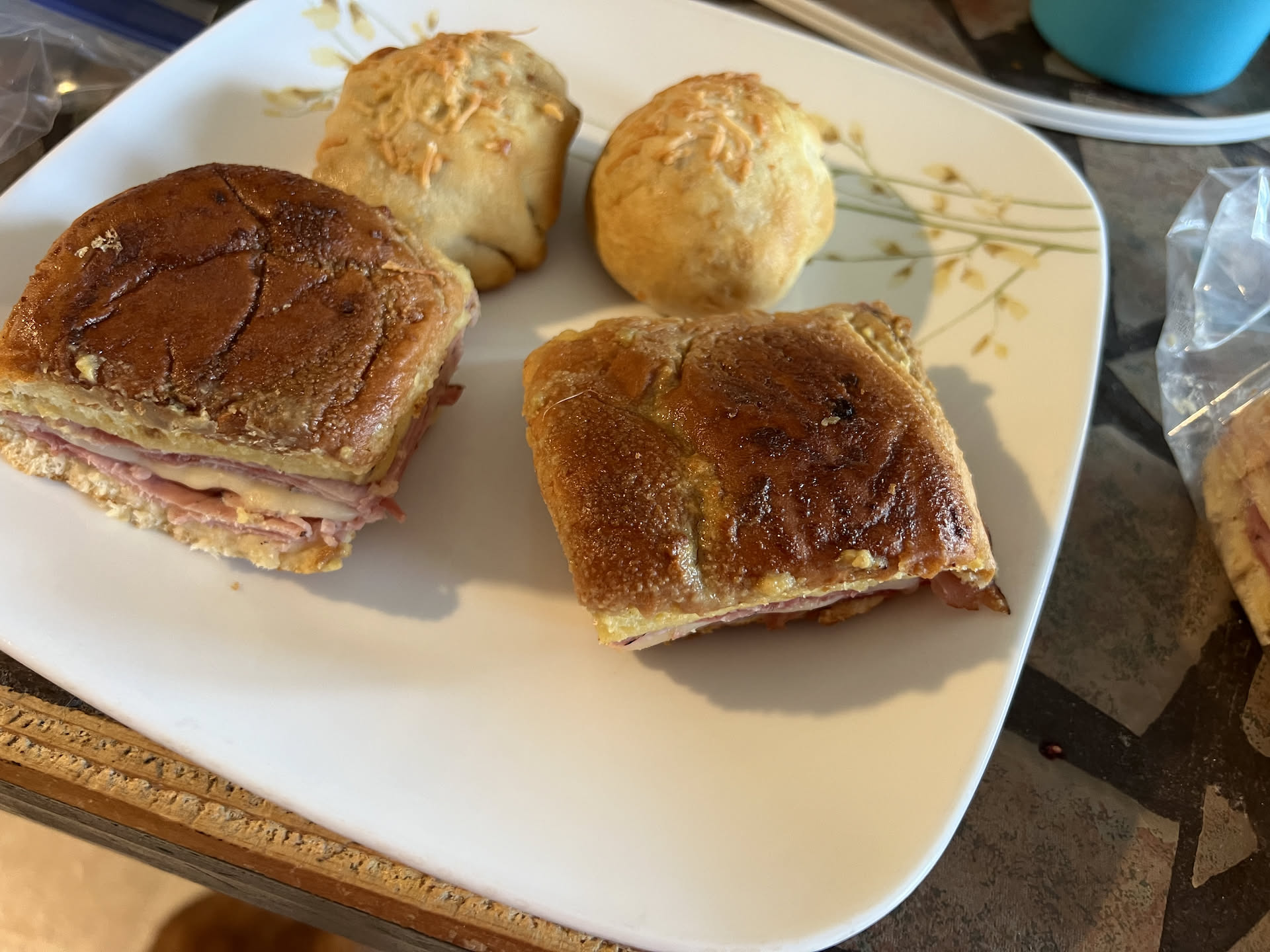 After deliveries, Nick was able to come home for lunch and have leftovers from last night.