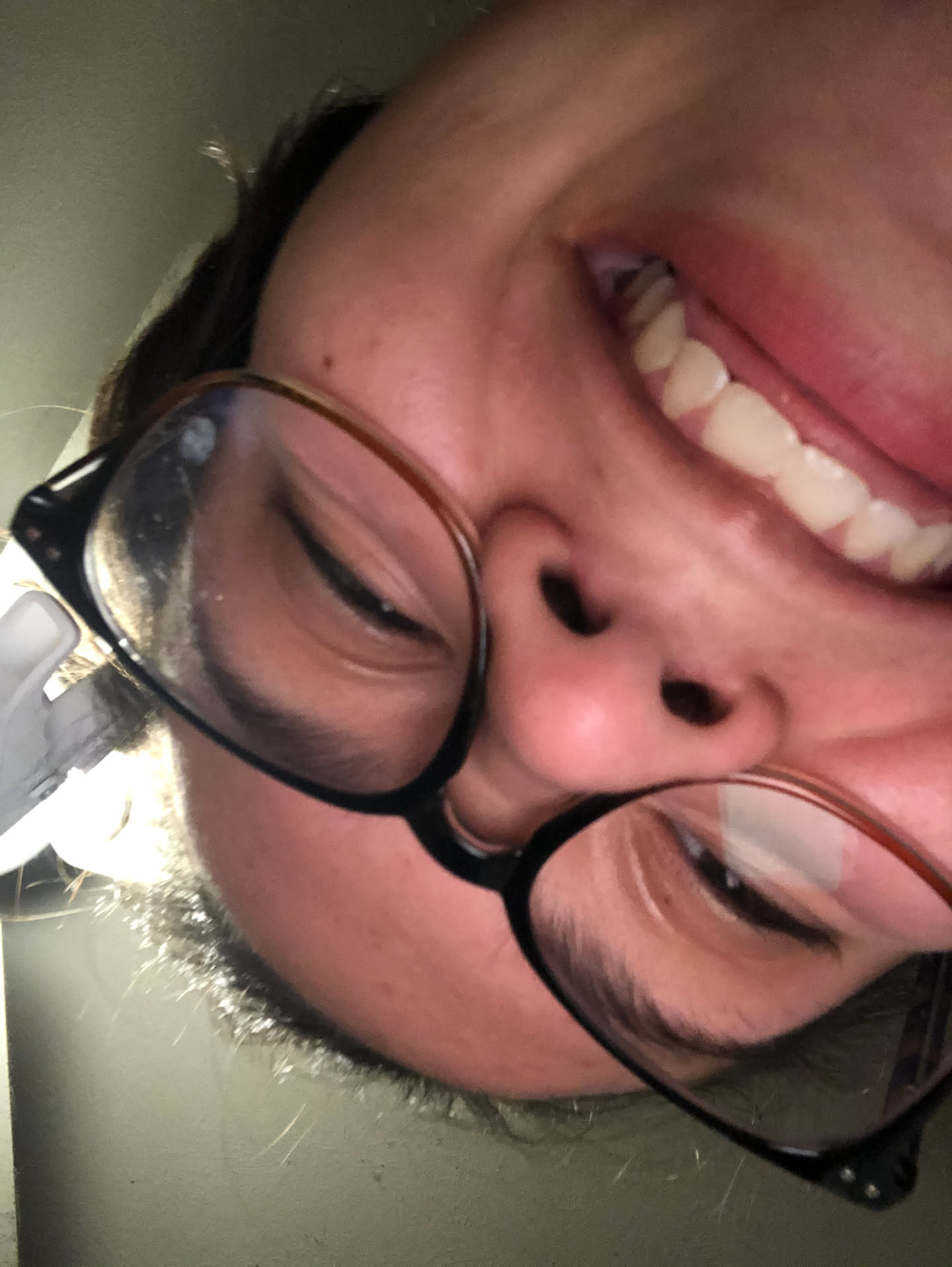 Airalynn thought she’d be funny and take a picture with my phone when I wasn’t looking