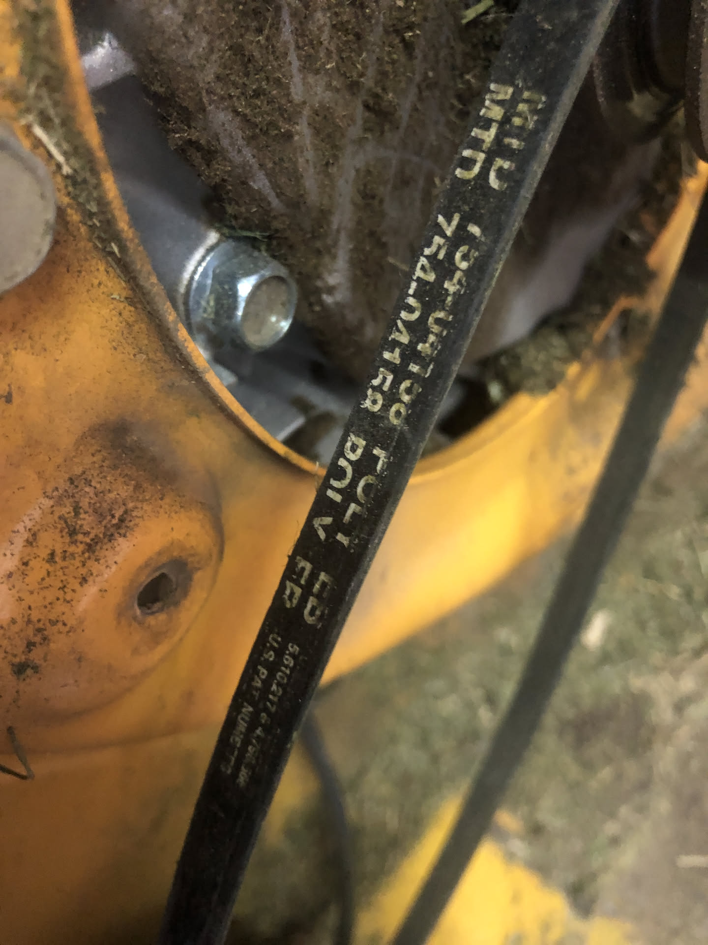 Nick did a little more work on the drive system on his new mower.