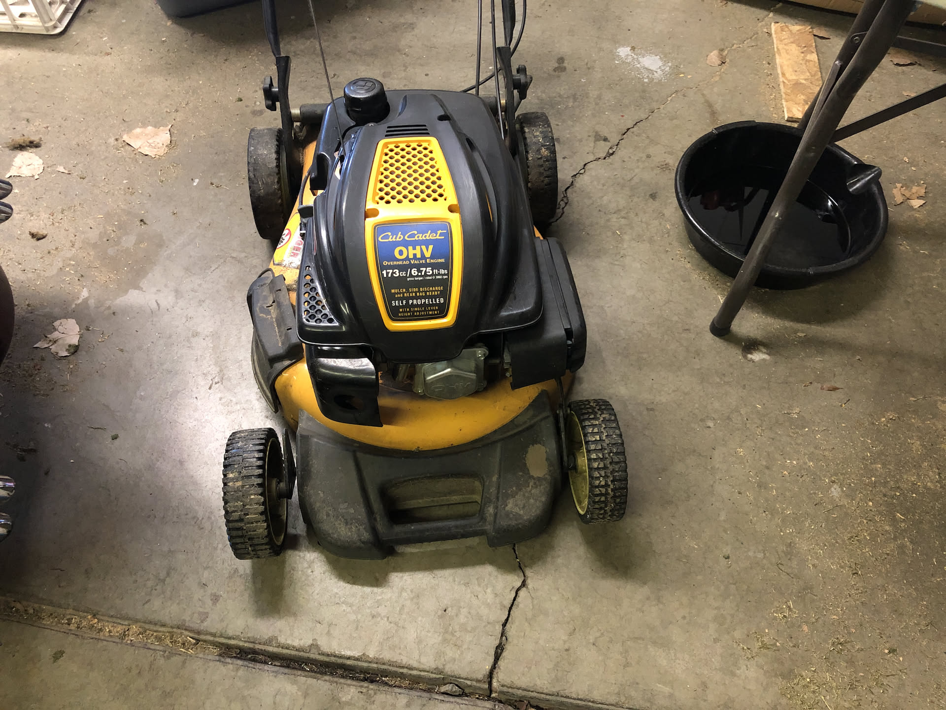 Nick woke up fairly early again to work on the mower… it is still defeating him, but he is determined to figure out what is wrong.