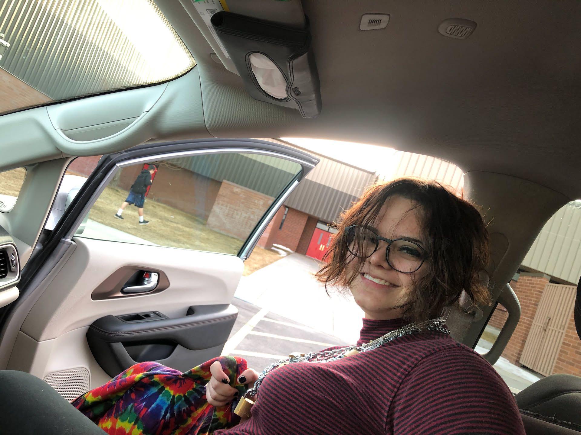 Another day of dropping Airalynn off at school.