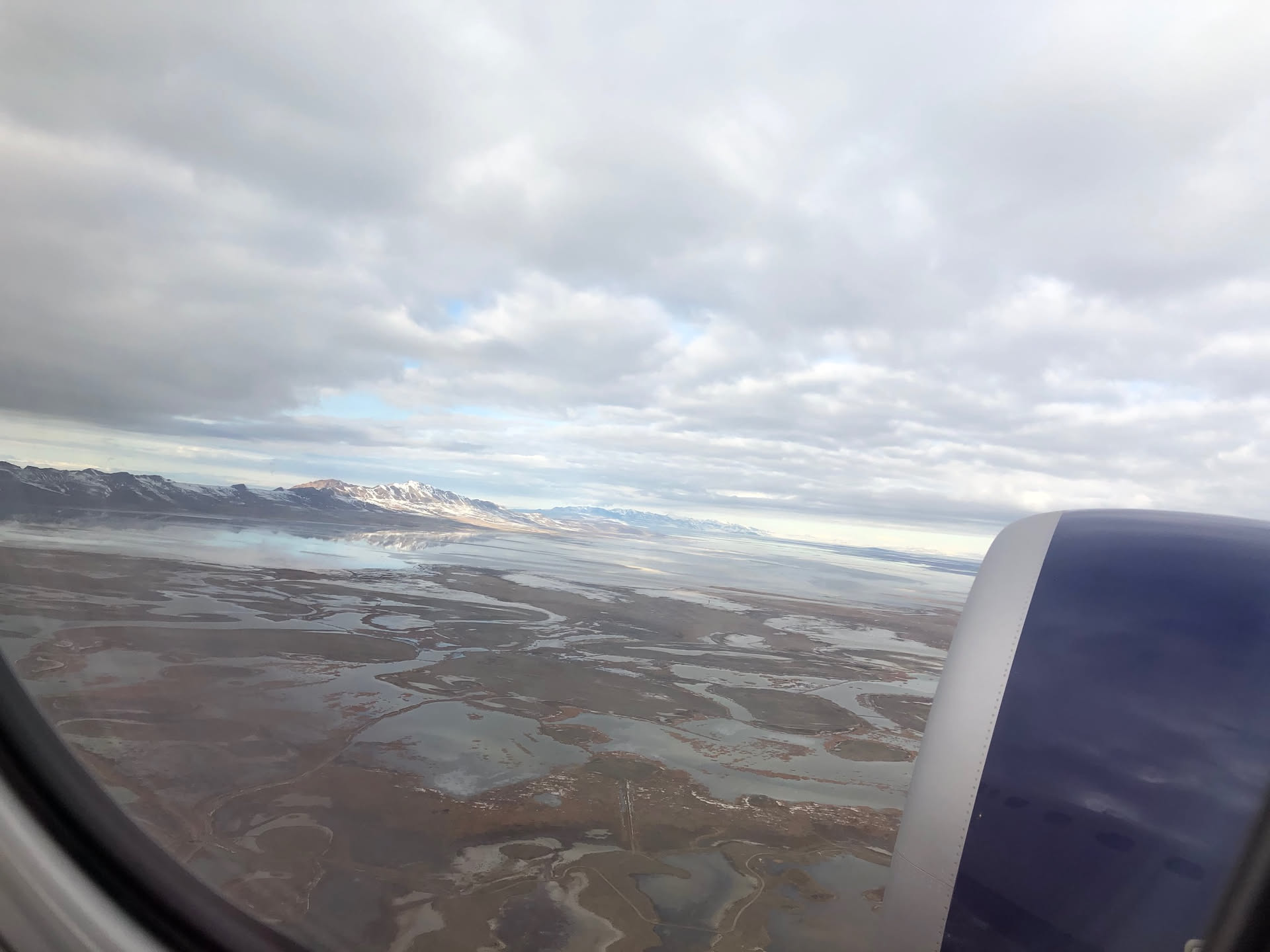 Flying into Salt Lake for her layover.