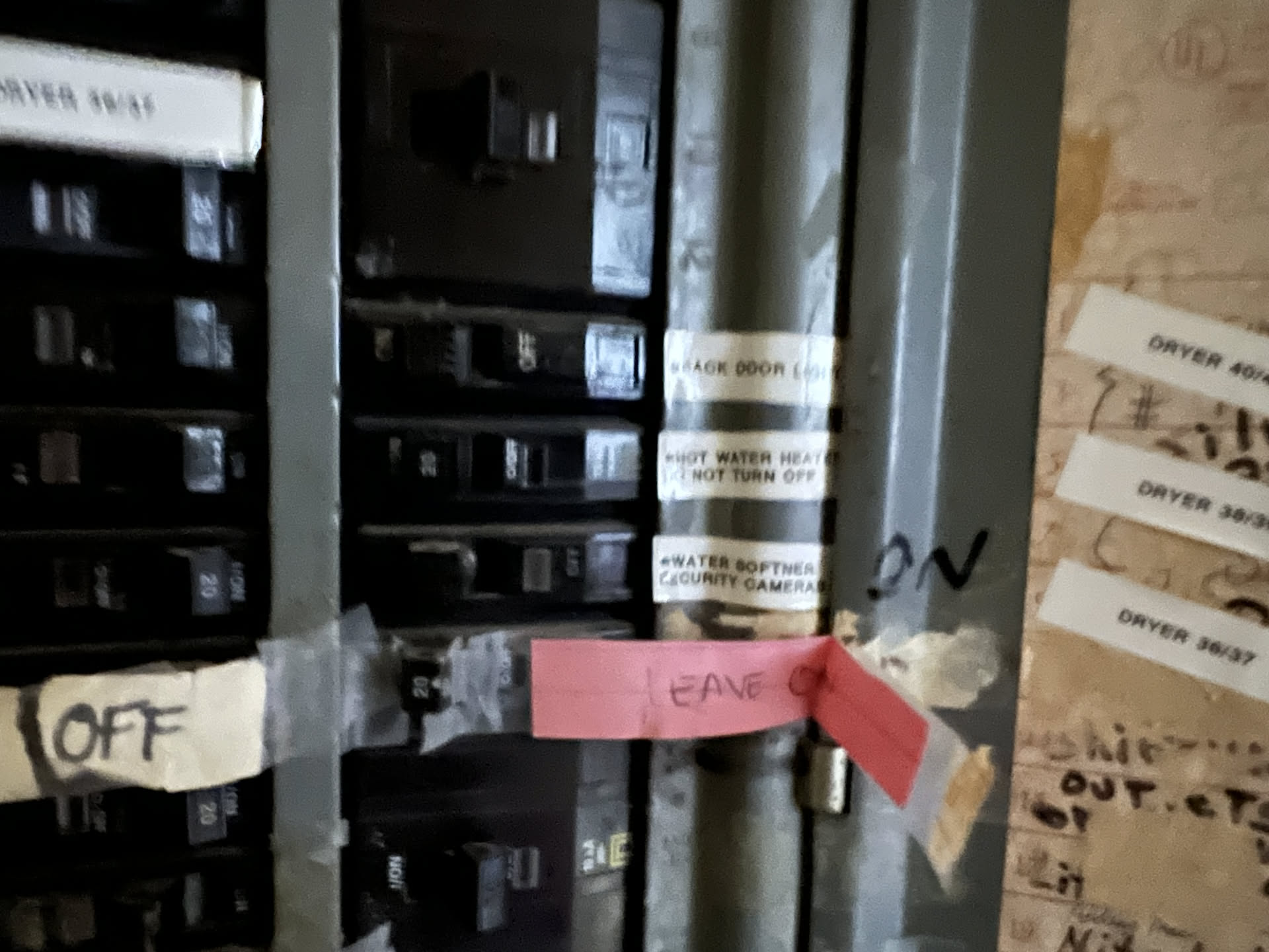 Come to find out, one of our employees accidently turned off the breaker (that was unlabeled)… Nick printed up a label for it with the words ‘Do Not Turn Off’… Took hours for us to have hot water again.