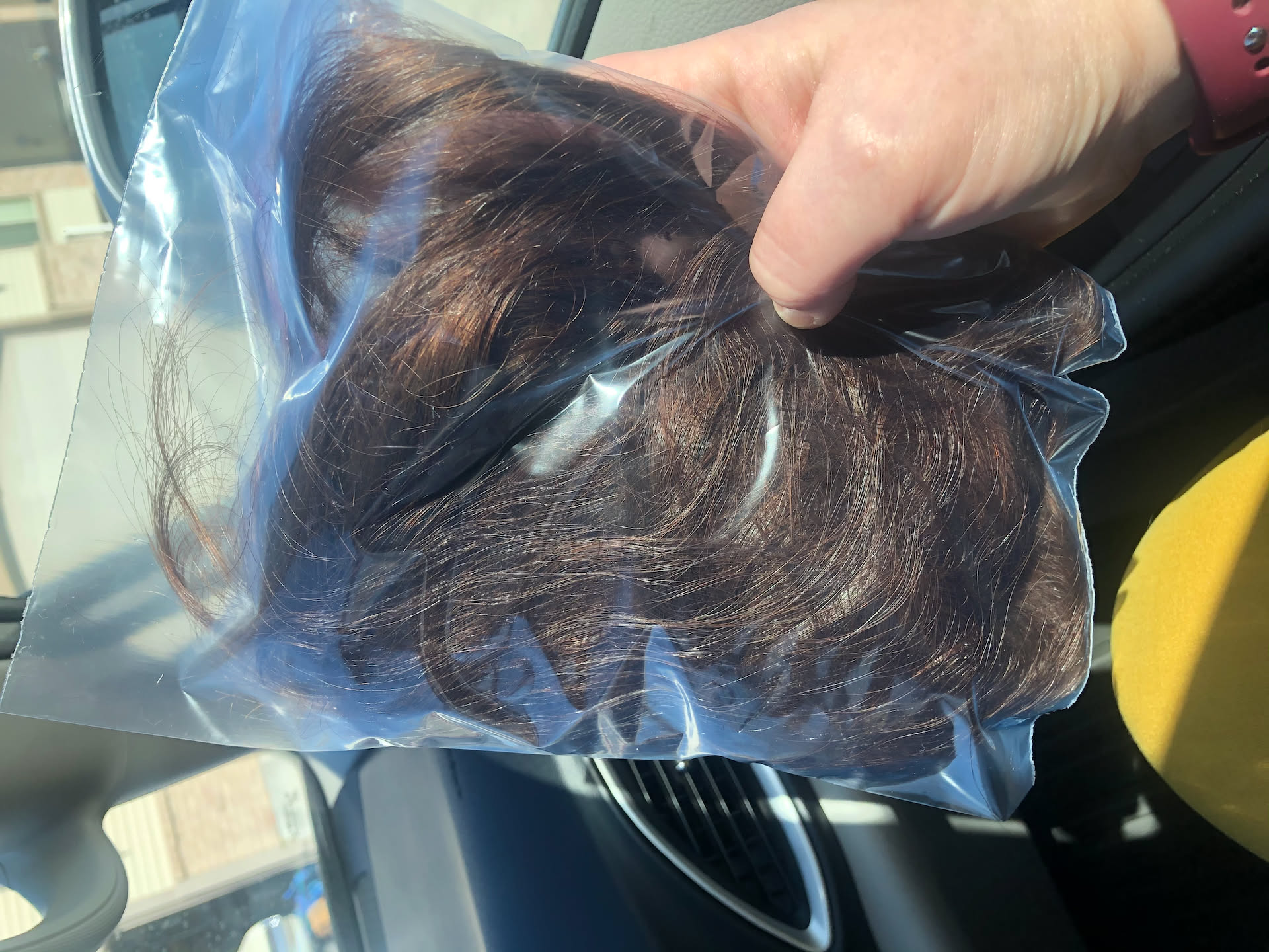 Saved her hair to have a wig made for Deanna’s sister.