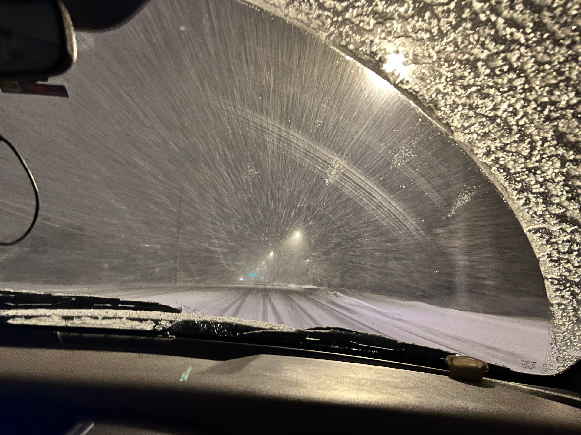 Aaanddd, Idaho is deciding to dump a ton more snow on us as we drive home.