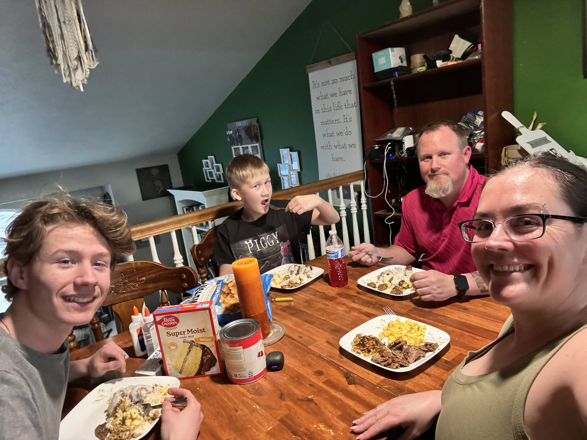 Dinner was sooo good.