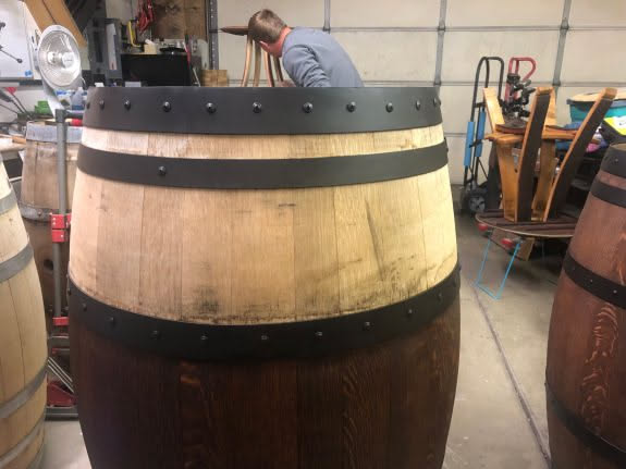 Spent the evening together fulfilling a barrel order.