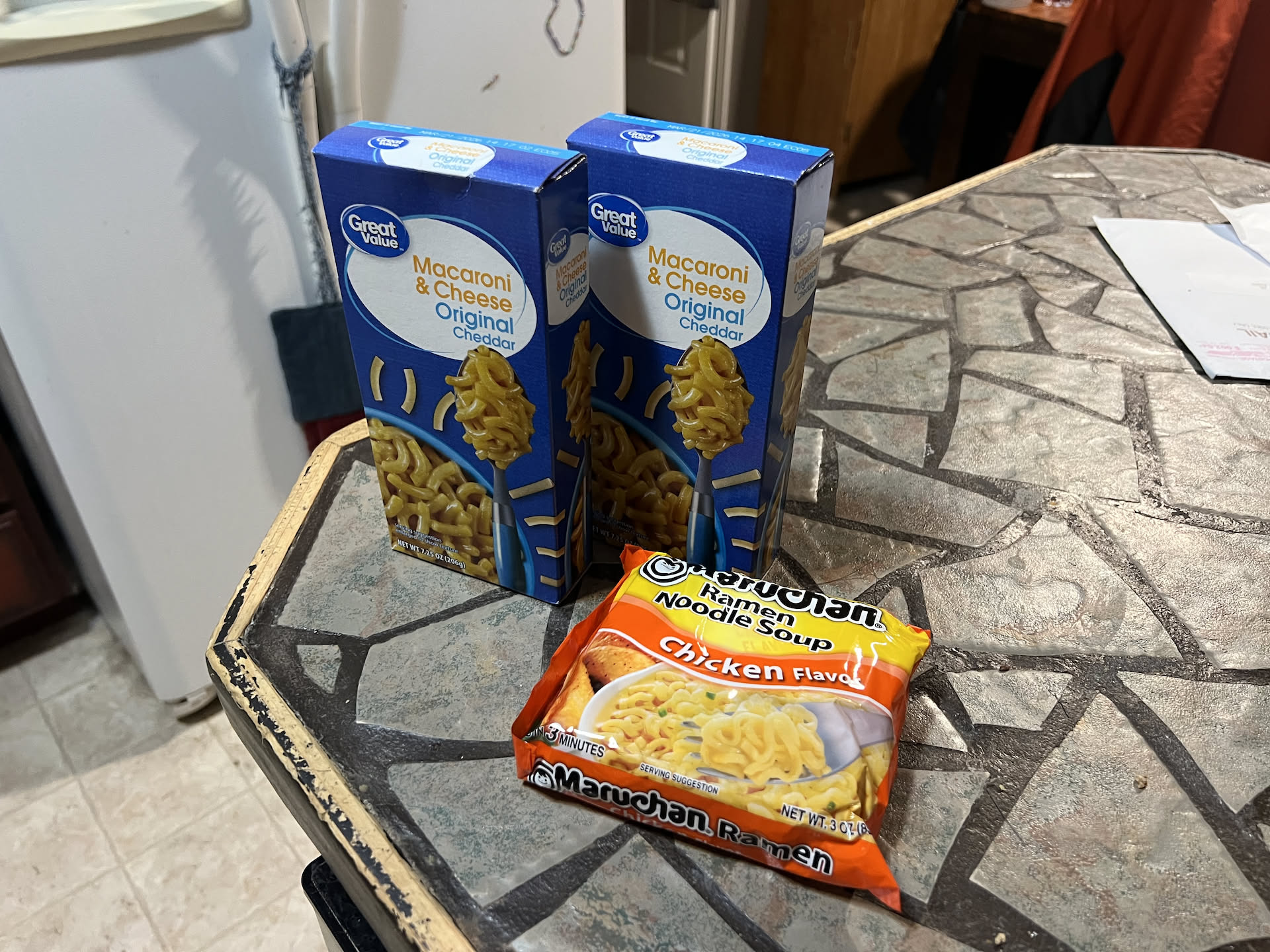 When we got home, Nick was super hungry so he decided to make Nam.