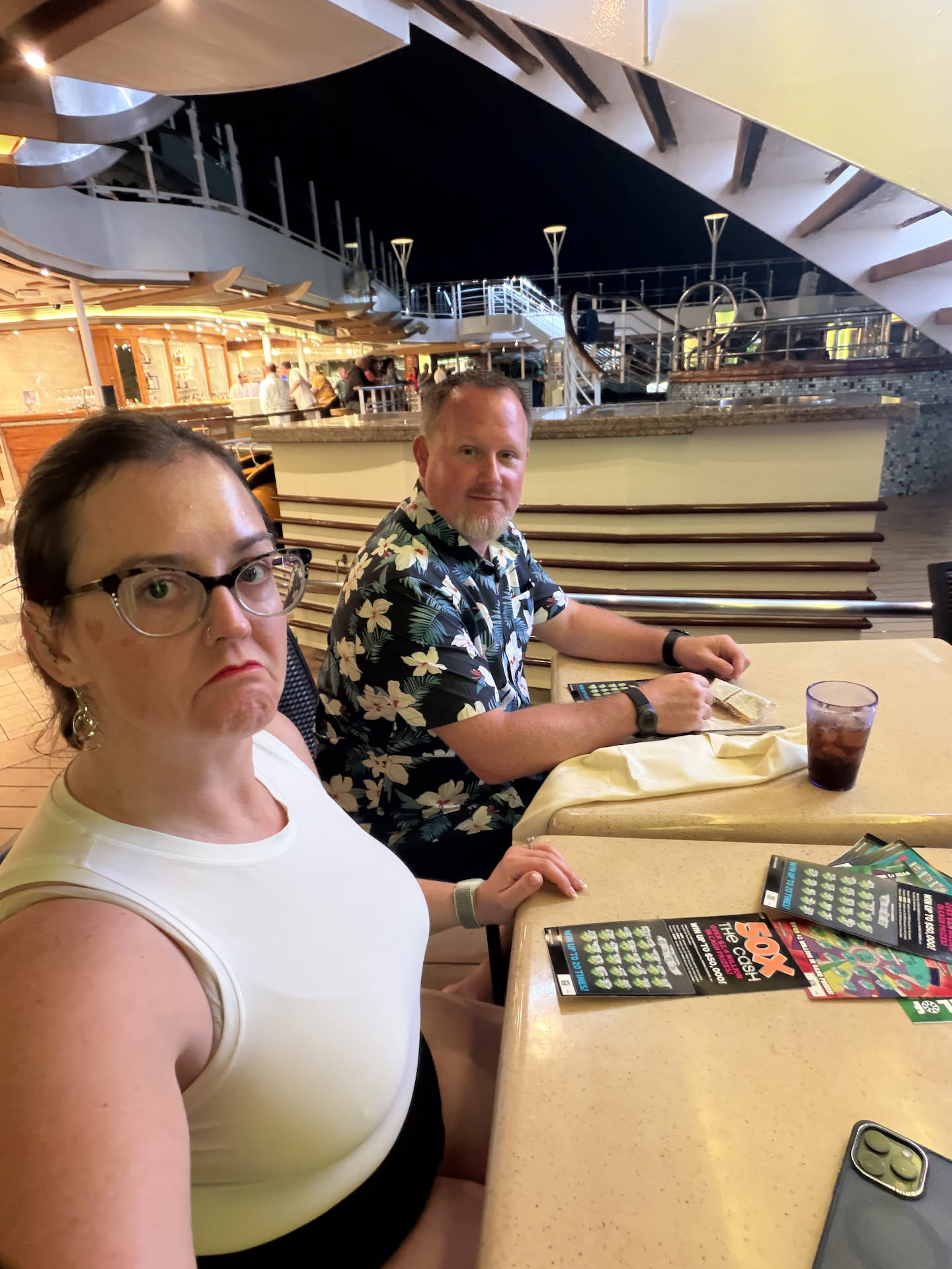 They had a scratcher event… sounded like fun, but we didn’t win a cent.