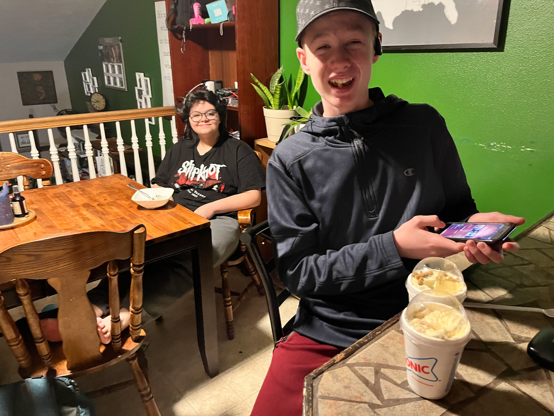 After work at Pix, we got a treat from Sonics.