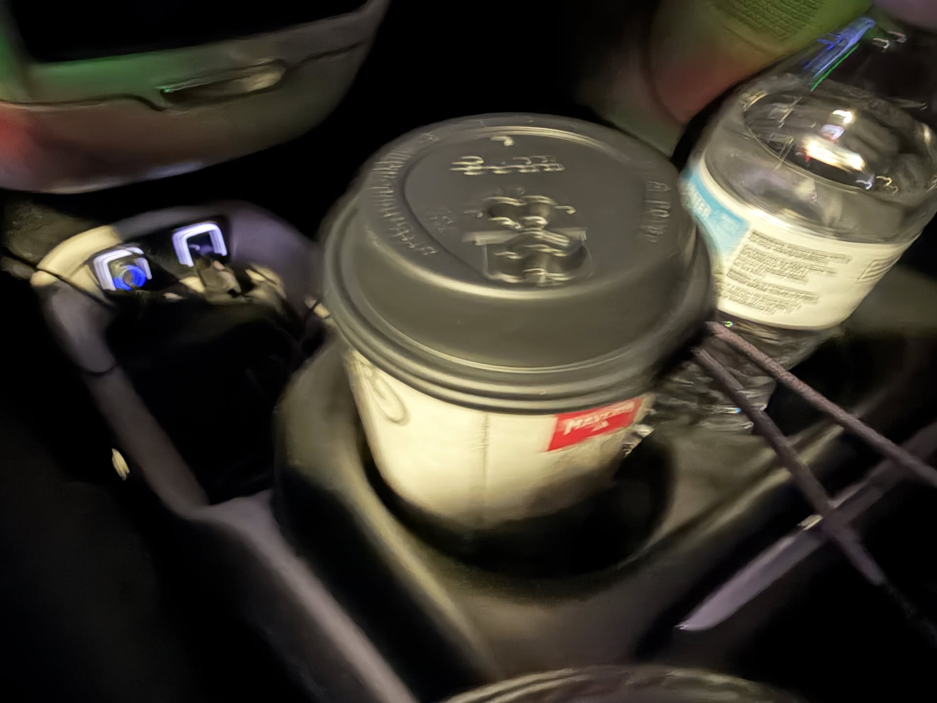 Blurry pic, but I got my coffee.