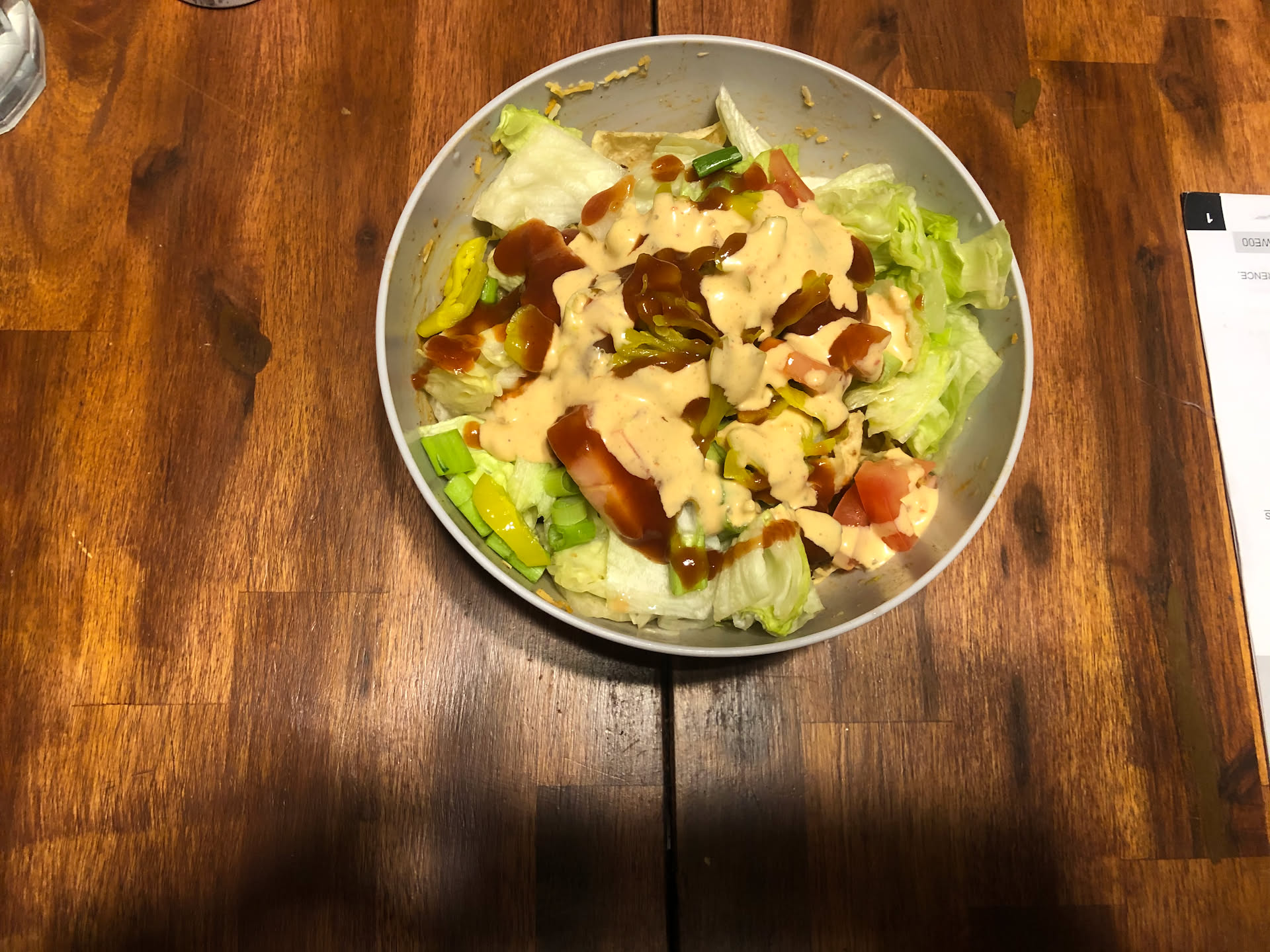 Tacos for dinner… This is Deanna’s, she wanted a taco salad instead.