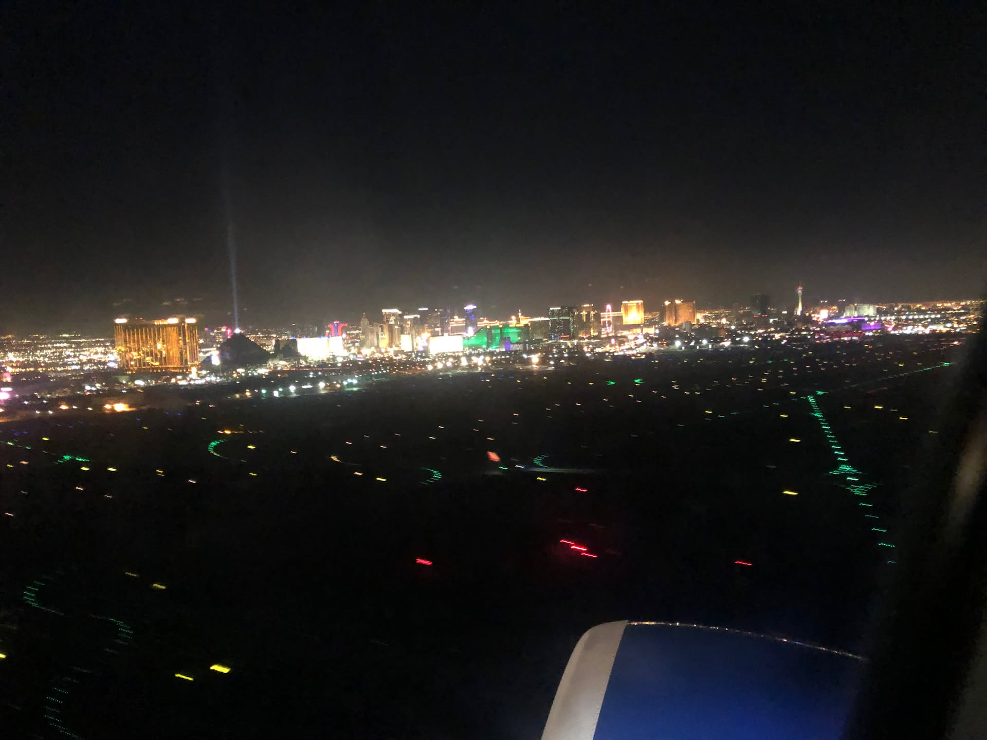 Deanna caught some good shots of Vegas on her way out.