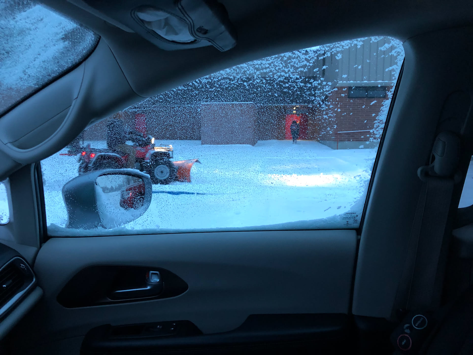 Nick dropping Airalynn off for her early Jazz class.