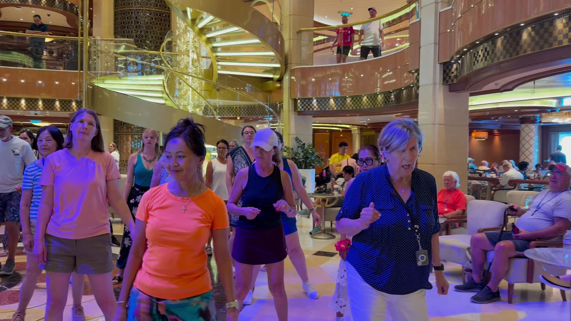 Deanna joined in on the line dancing class… best moves on the floor!