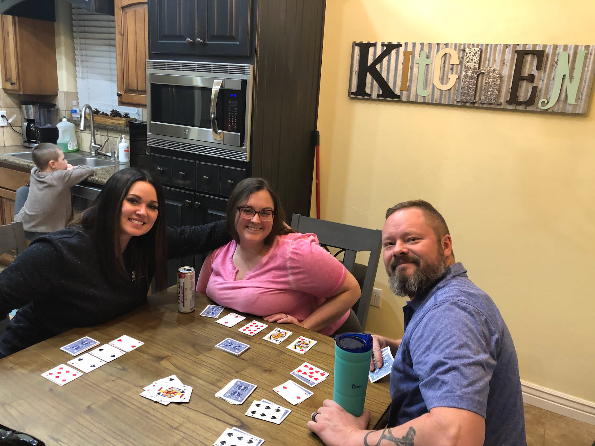Ended the evening playing cards with the Payne’s. Love this guys!