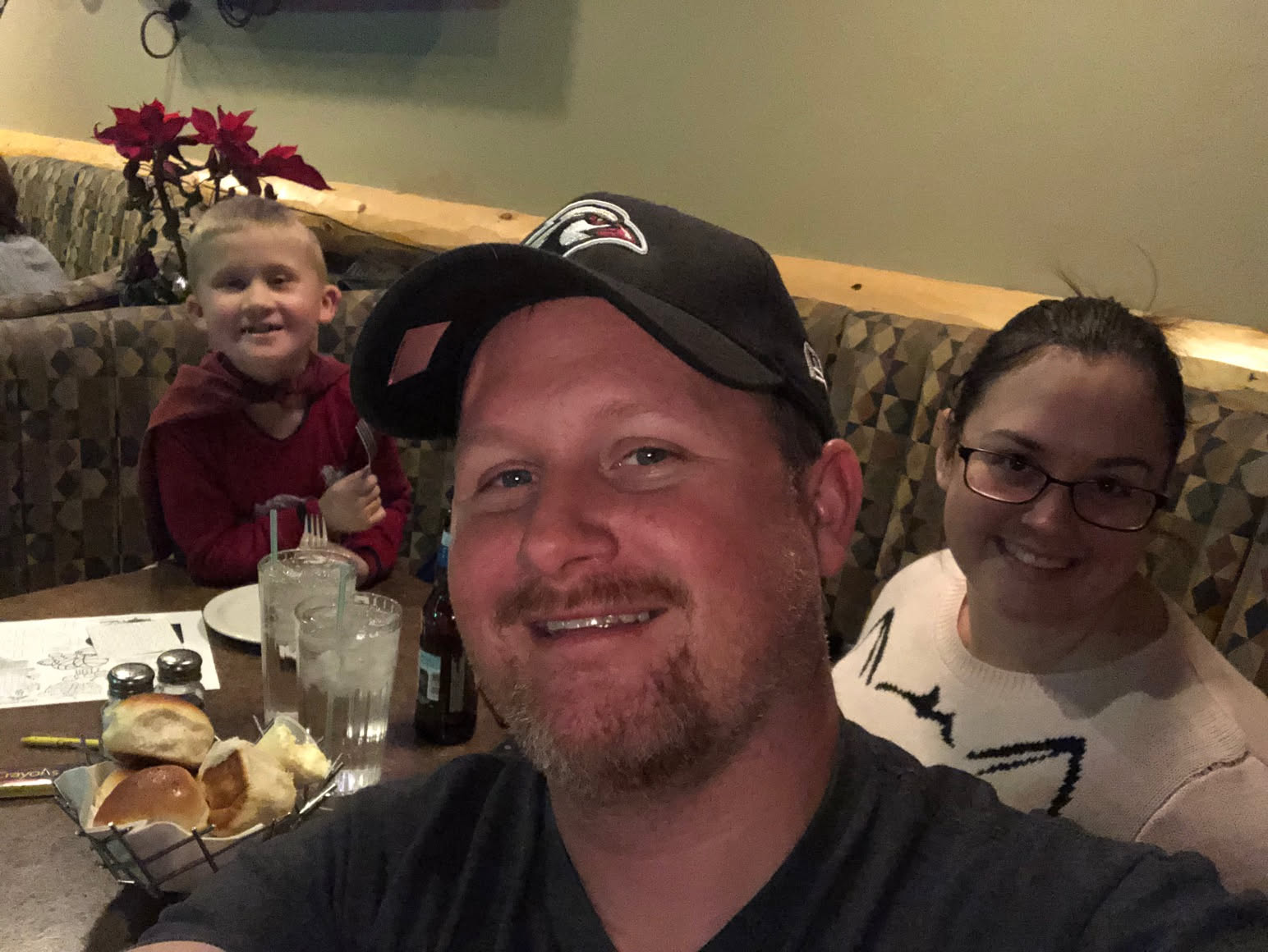 For dinner, I treated Deanna and Ethan to a fancy dinner.