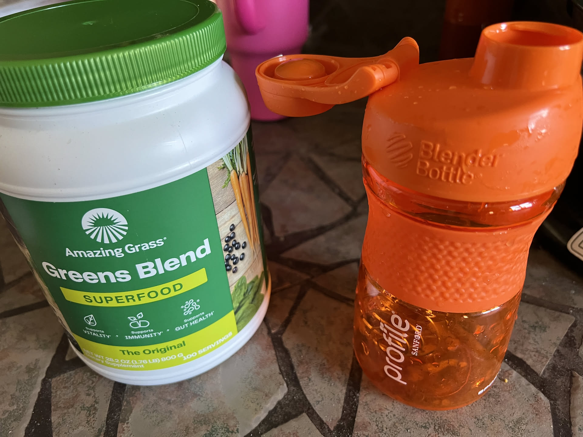 Good morning… Nick and Deanna starting the morning with a new ‘Greens’ and this one tastes awful.