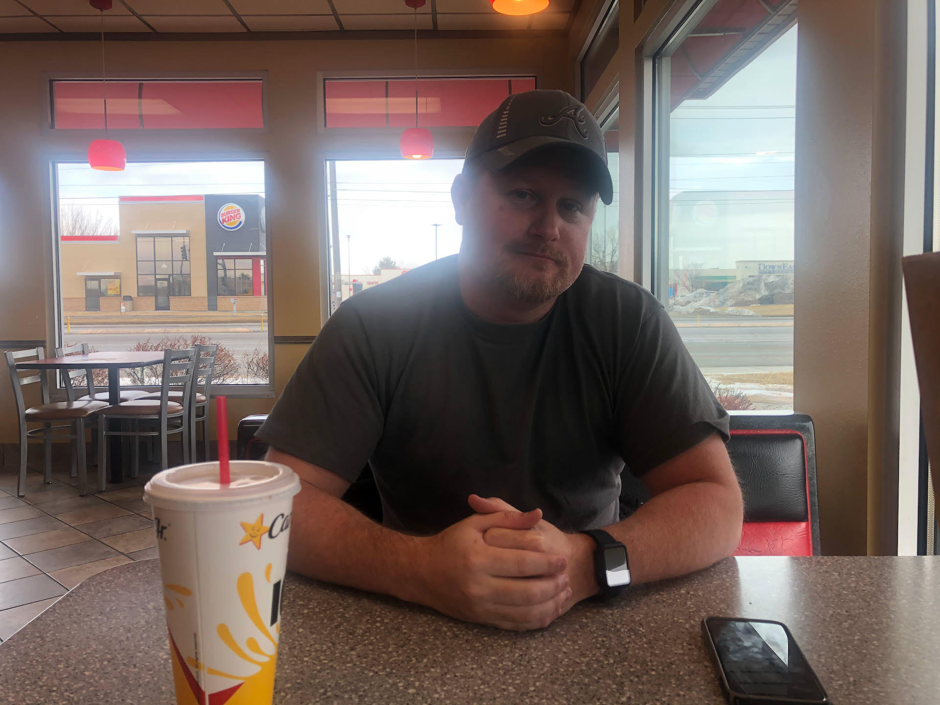 Had lunch at Carl’s Jr. with my love. I missed him so much!