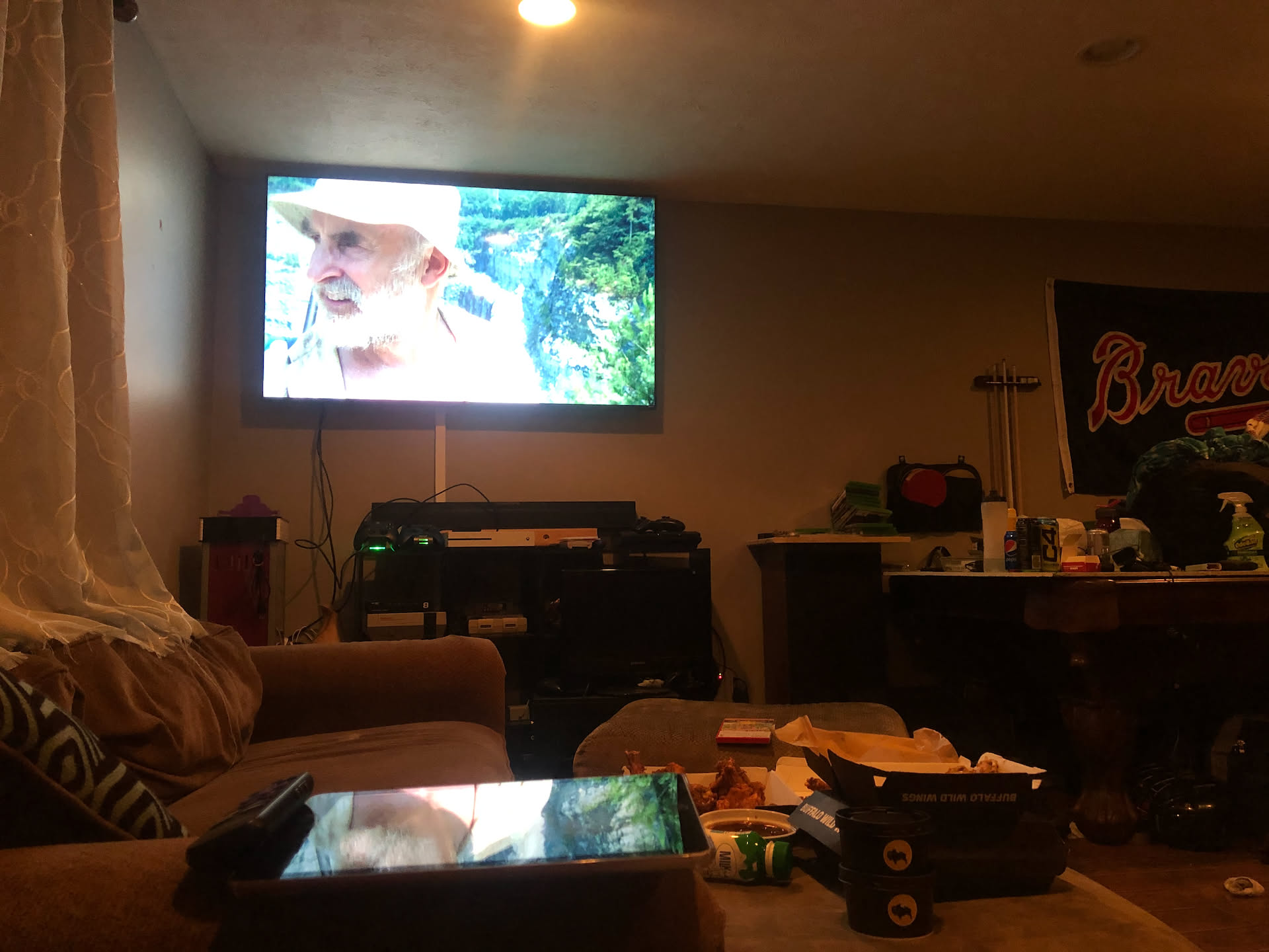 And they watched The Walking Dead while they ate.