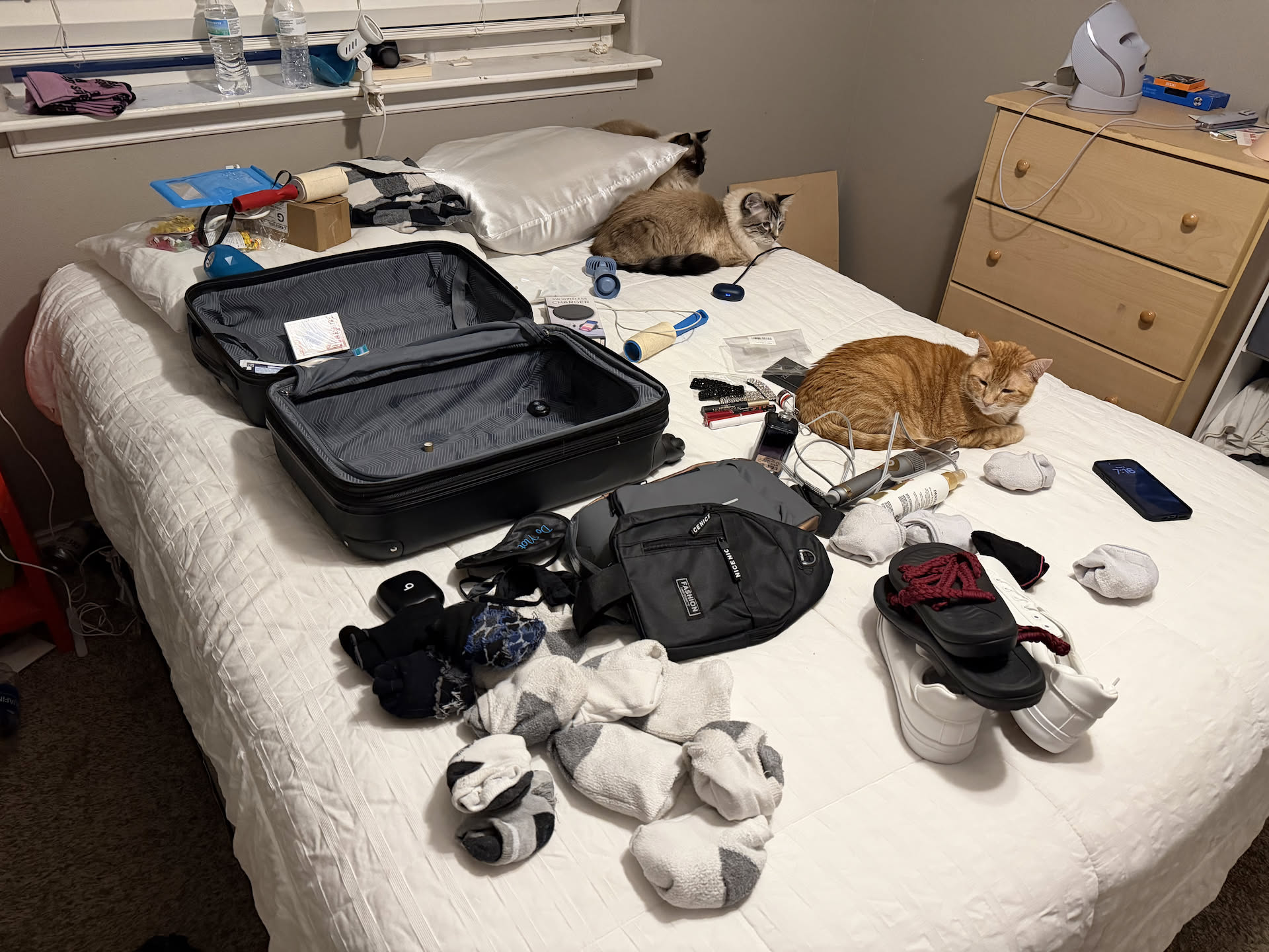 Leave it to me to save packing until last minute.