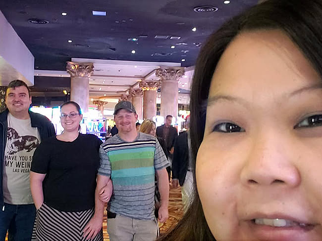 Had to take one more group photo before saying good night.