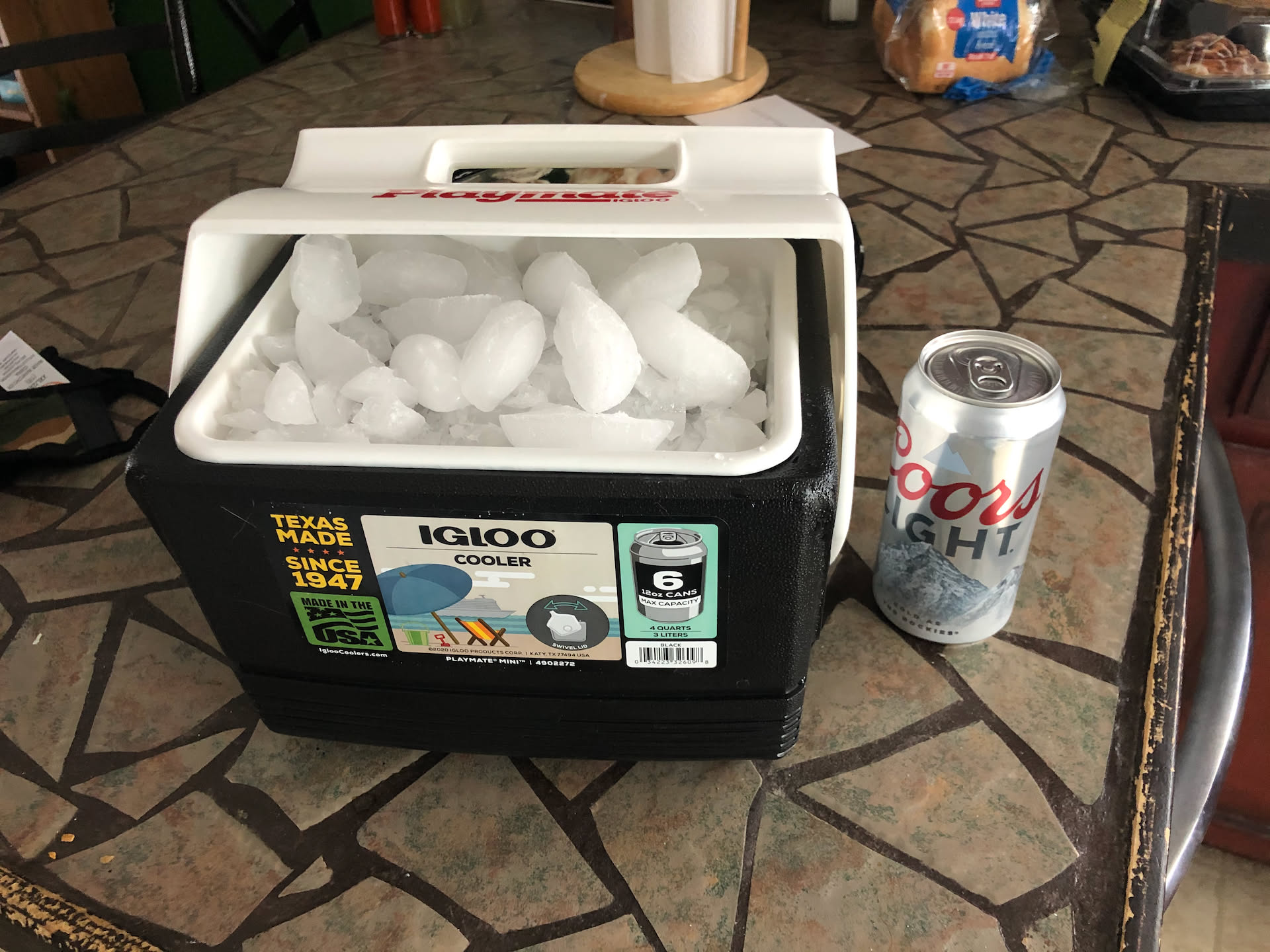 After work, Nick got his mini-cooler ready… Little did he know, he wouldn’t need it.