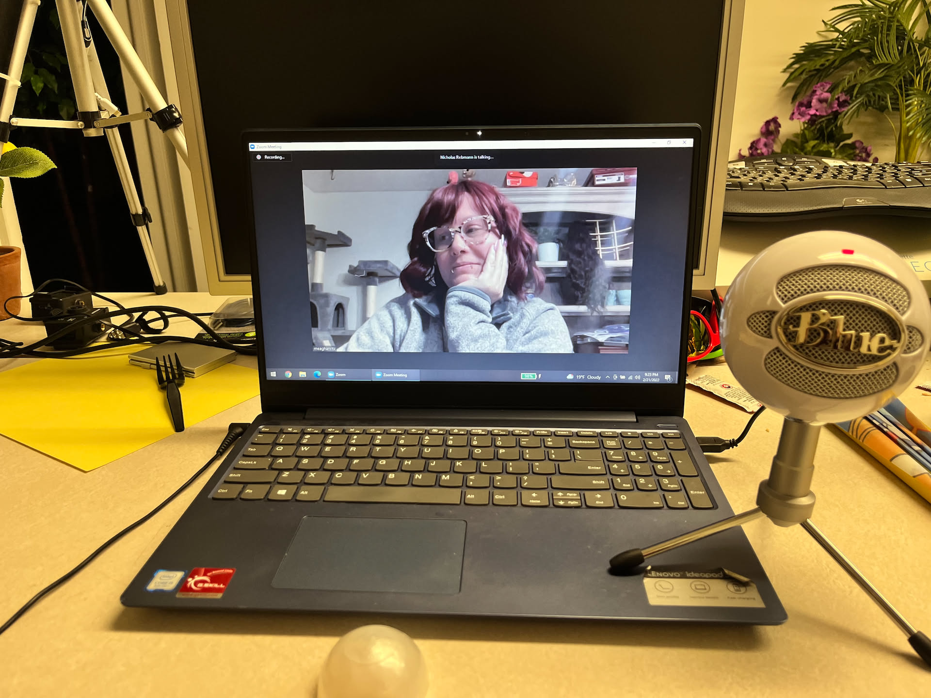 While Nick was bowling, Deanna did episode 1 of her new podcast… pretty exciting!