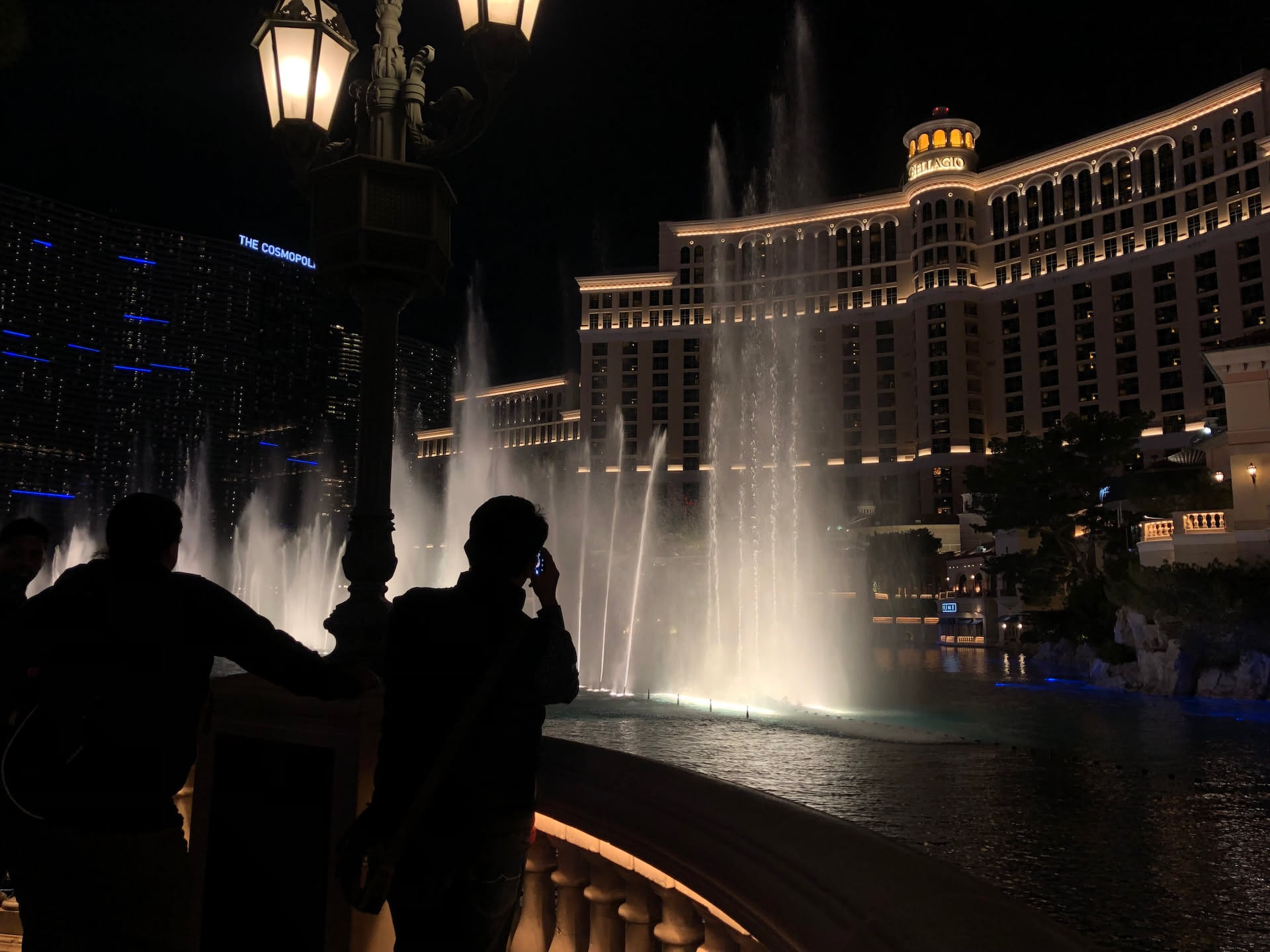 Fountains are beautiful.