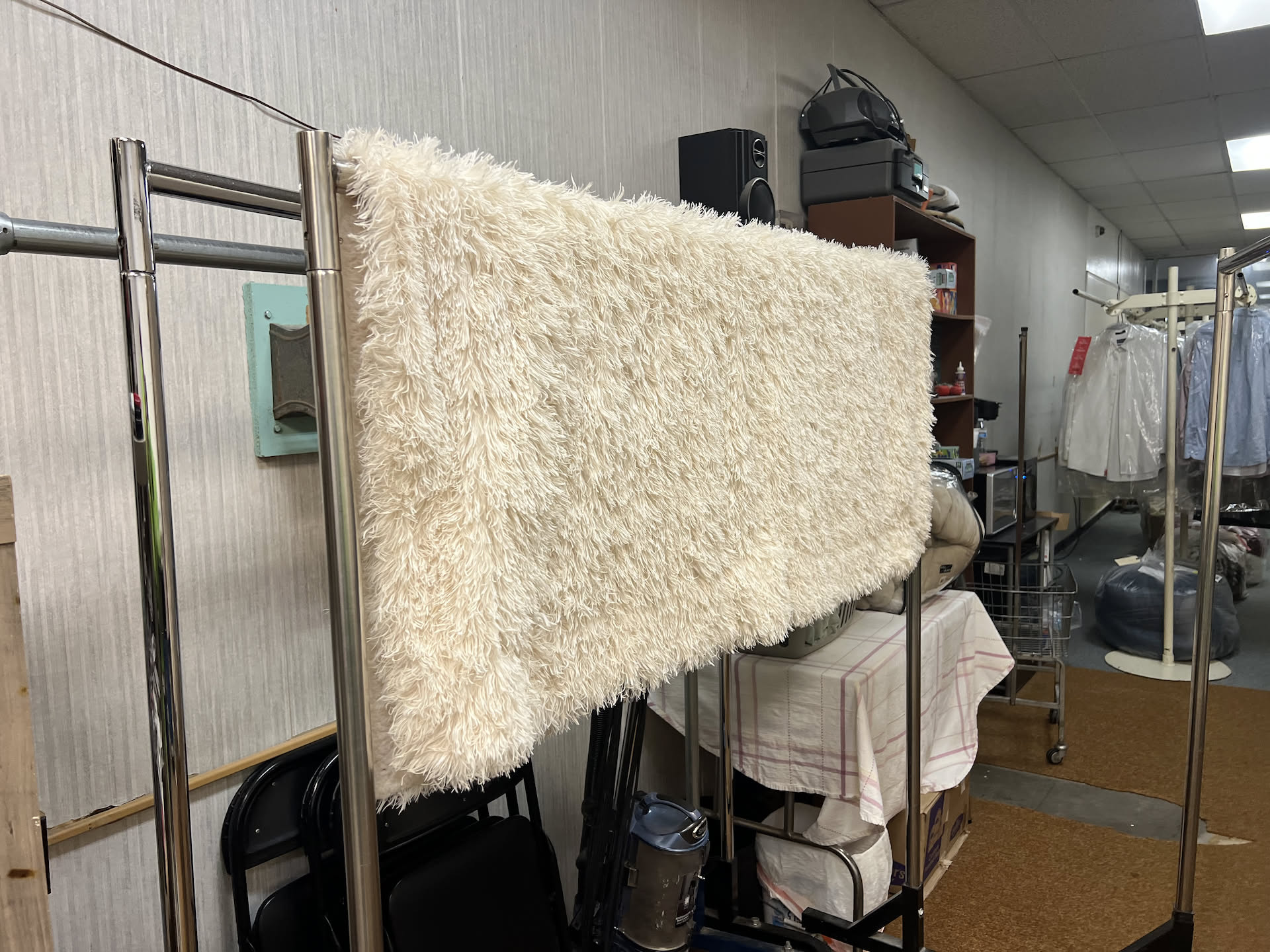 When Nick got back to work, he washed a really dirty blanket (that was labeled Dry Cleaning Only) but he was able to get it easy cleaner than it would have been, and turned out smelling great!