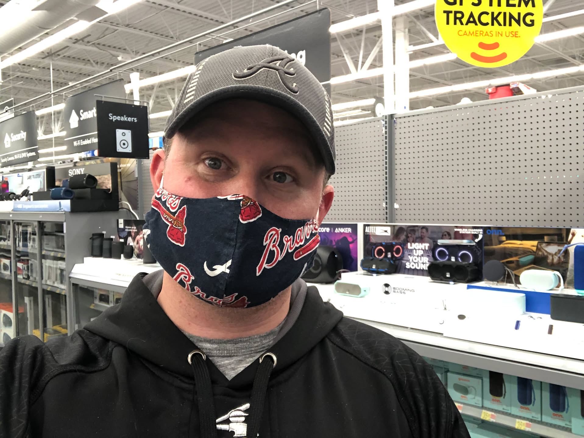 After everyone in the Irby household went to bed, Nick wasn’t tired, so he went shopping. This is him at Wal-mart.