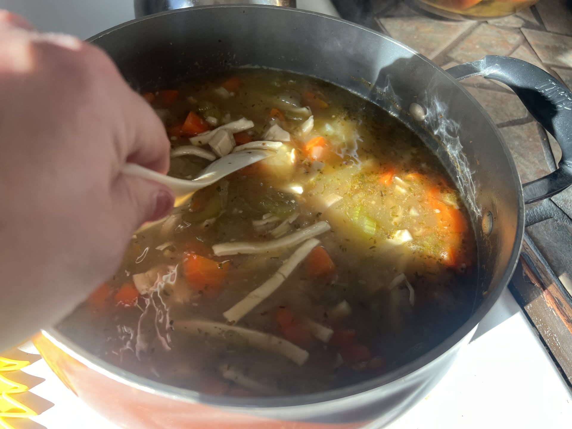 Chicken noodle for dinner tonight.