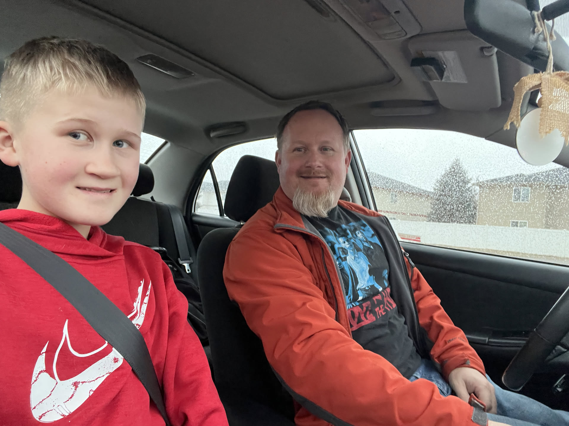 Nick hung out with Ethan for a couple hours, now its time to take him home.