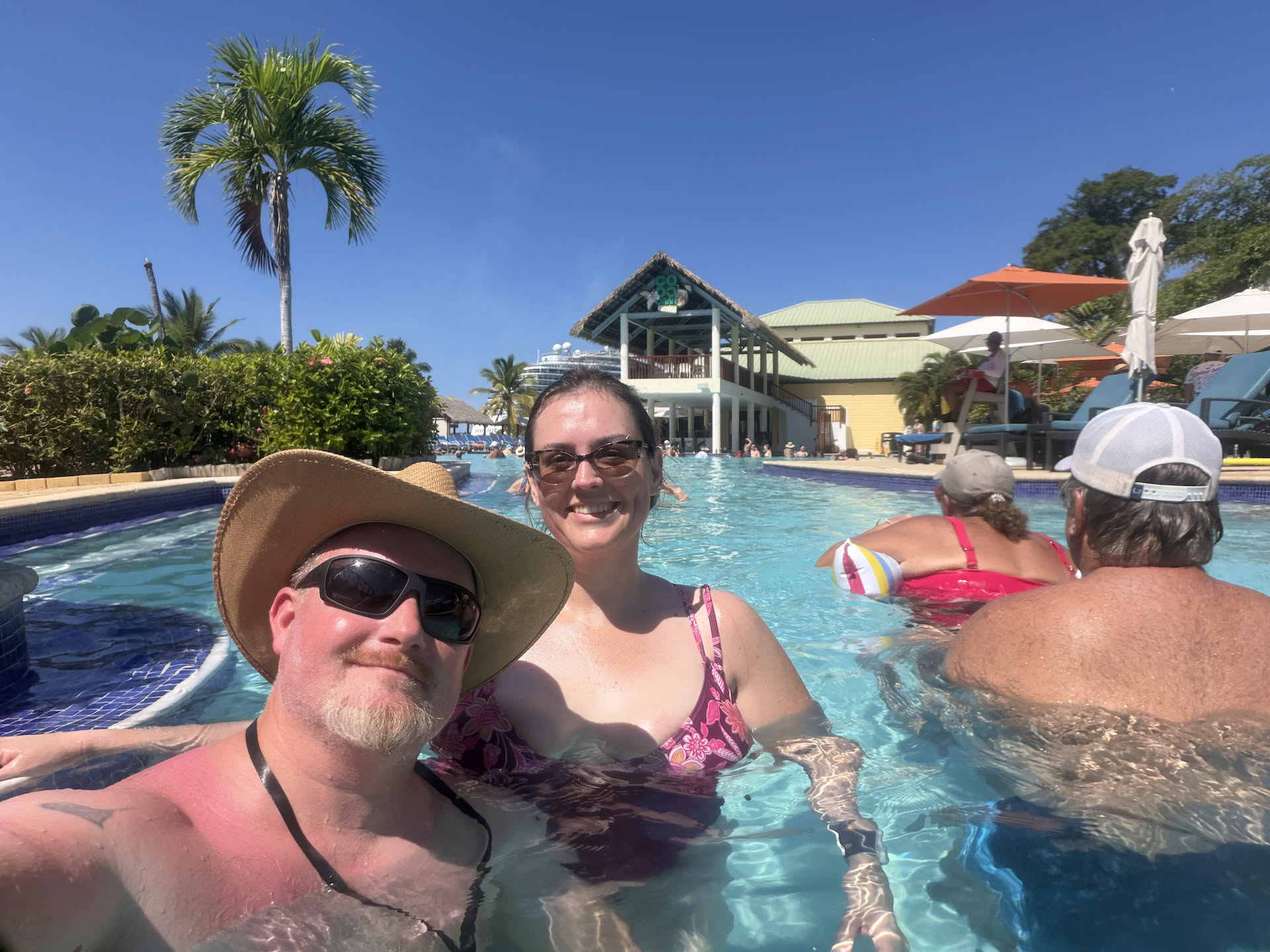 Made it in the water… the sun wants to attack me!