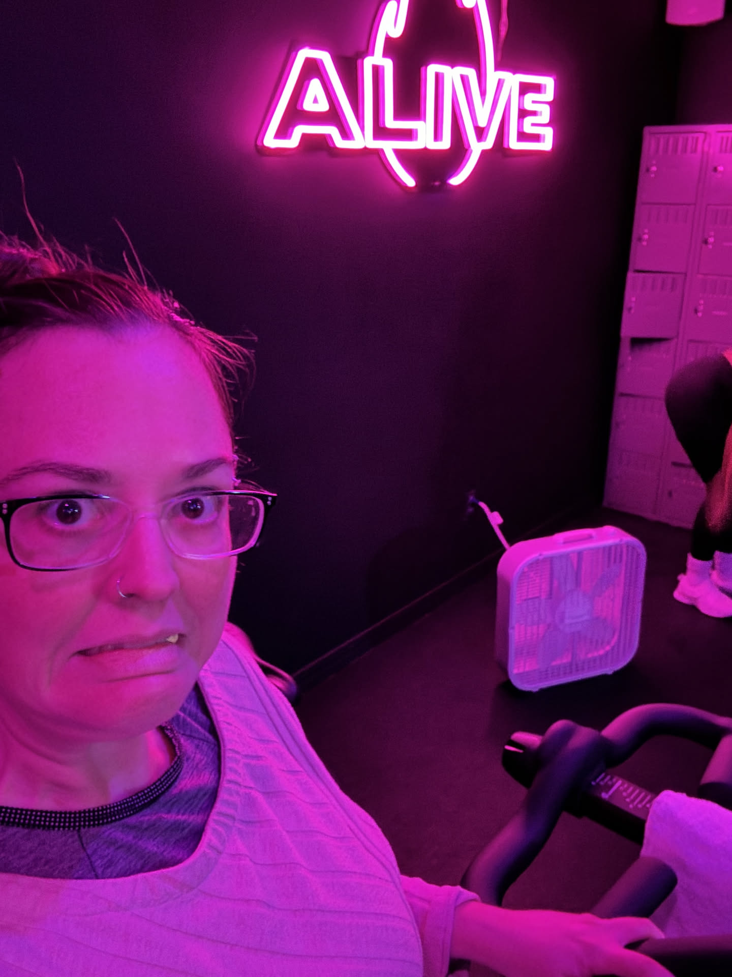Deanna wanted to try something new, and tried a cycling class with Alive… she was hella nervous.