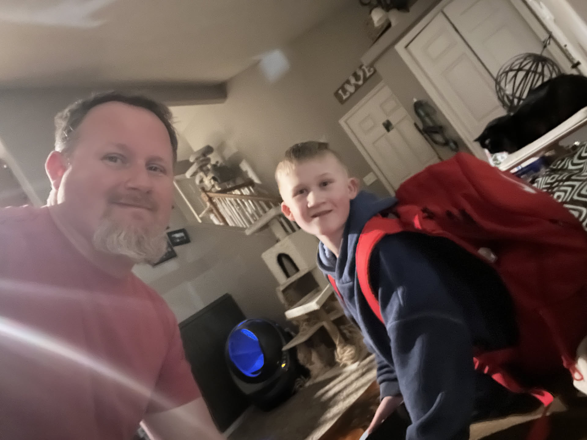 Ethan going back to his mom’s house… Thursday visit is over.
