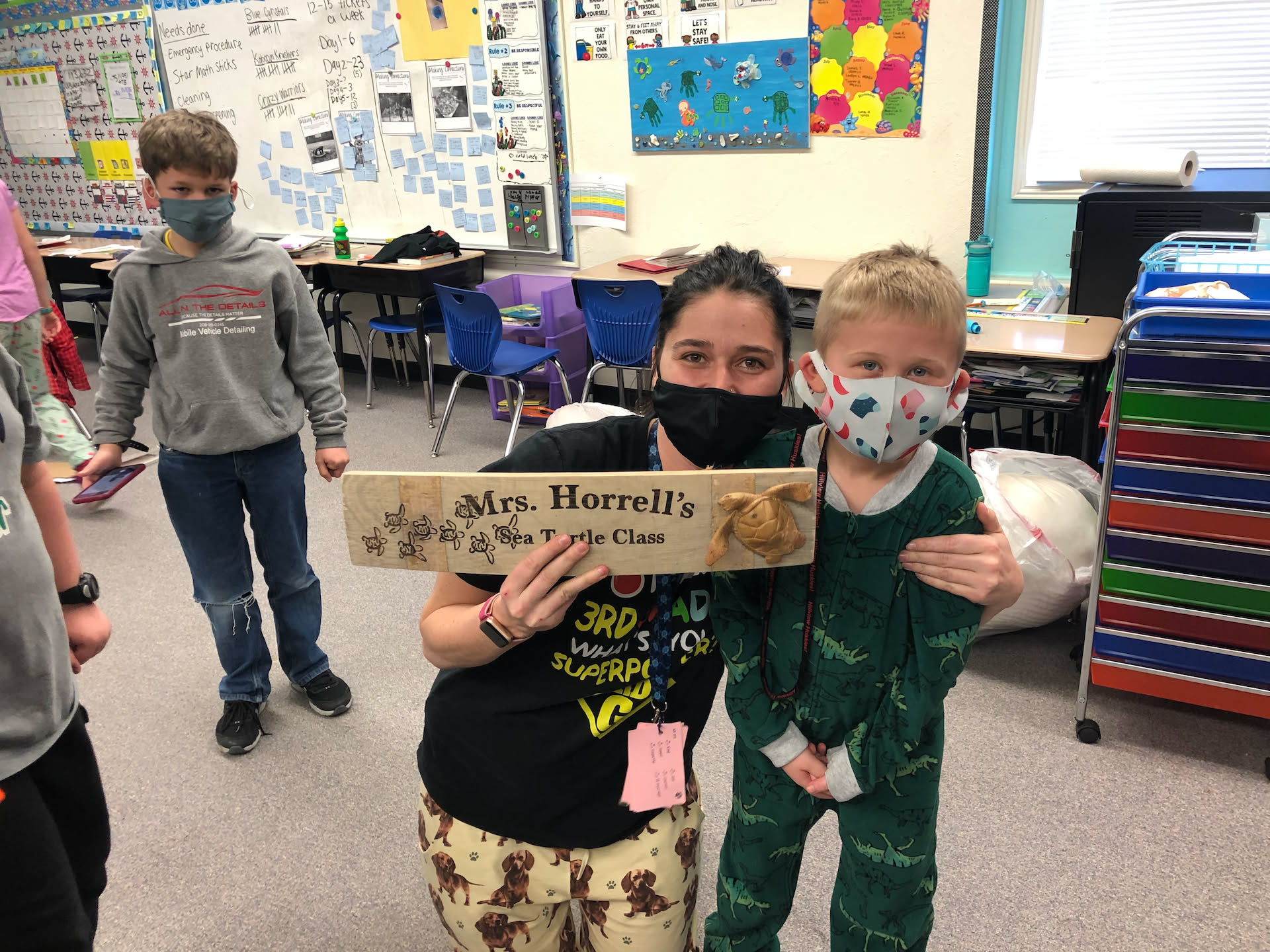 I took it to his school so he could give it to her… she was so happy!