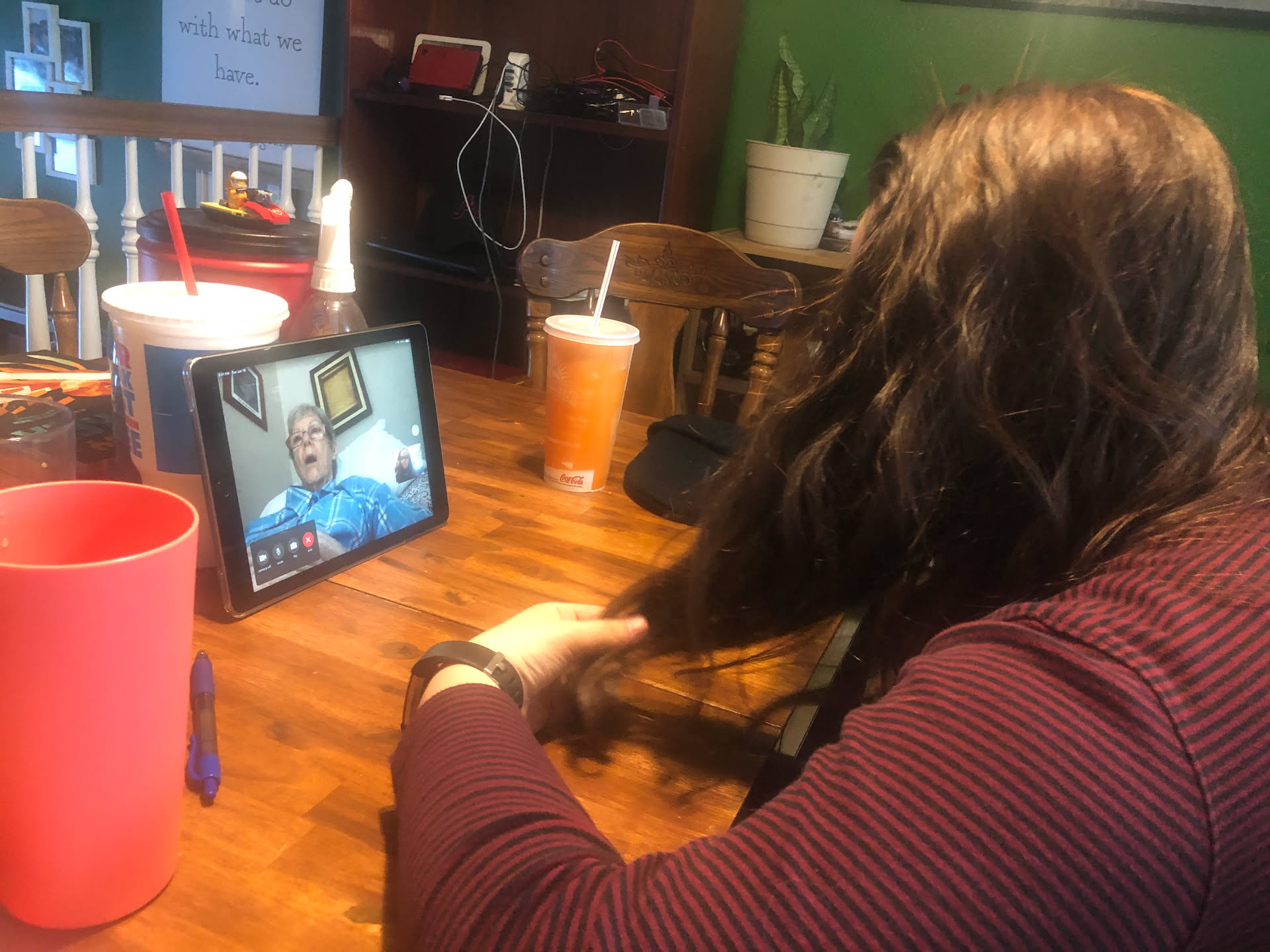 We got to do some FaceTime with Granny!