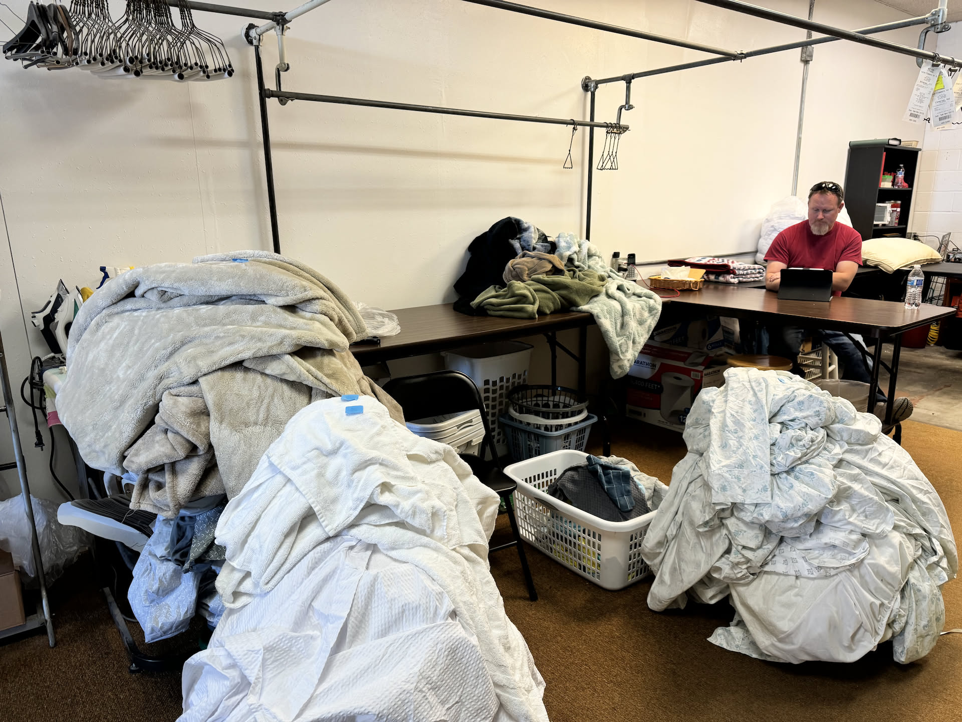 We feel very fortunate, we had soooo much laundry to work on during the day, that a lot of it is going to carry over into tomorrow.
