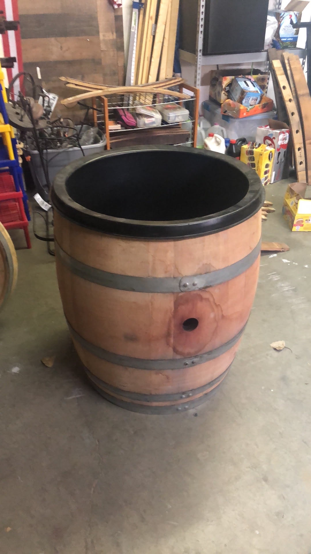 Working on a barrel project for a very big client… not going as smooth as I would like… so progress is slow.