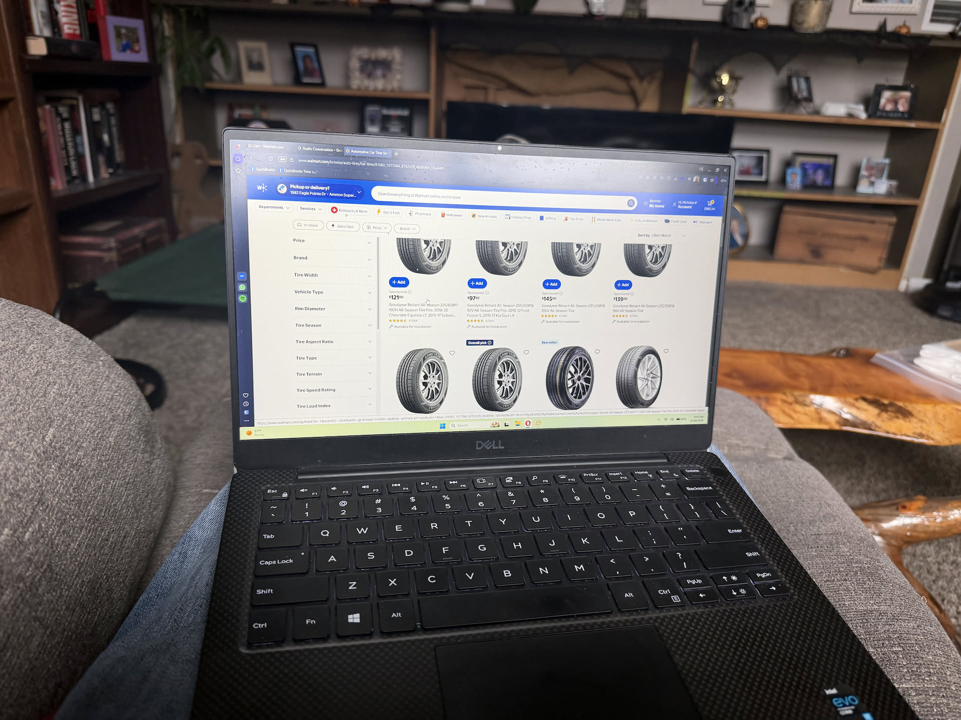 Well since we got on the subject of tires looking at my flat, decided to go ahead and order new tires for the Corolla that Deanna uses everyday.